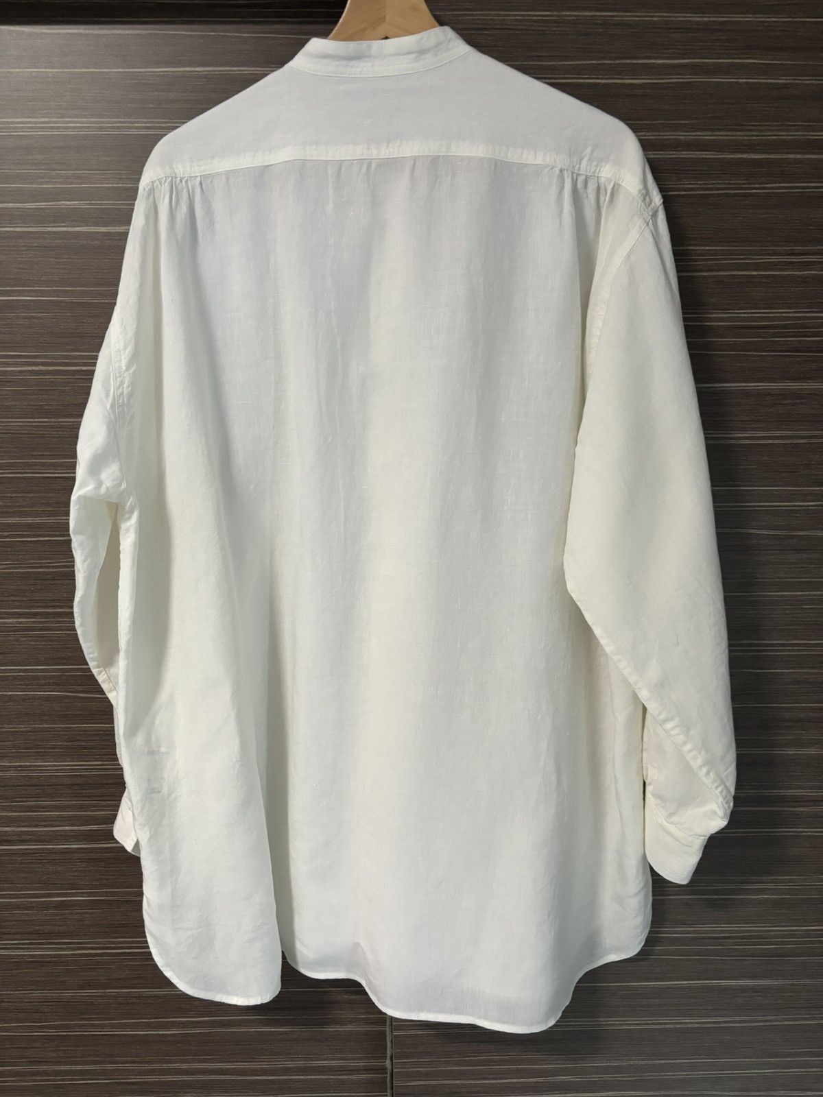 Cosmic Wonder Cosmic Wonder White Linen Shirt Size US M / EU 48-50 / 2 - 2 Thumbnail