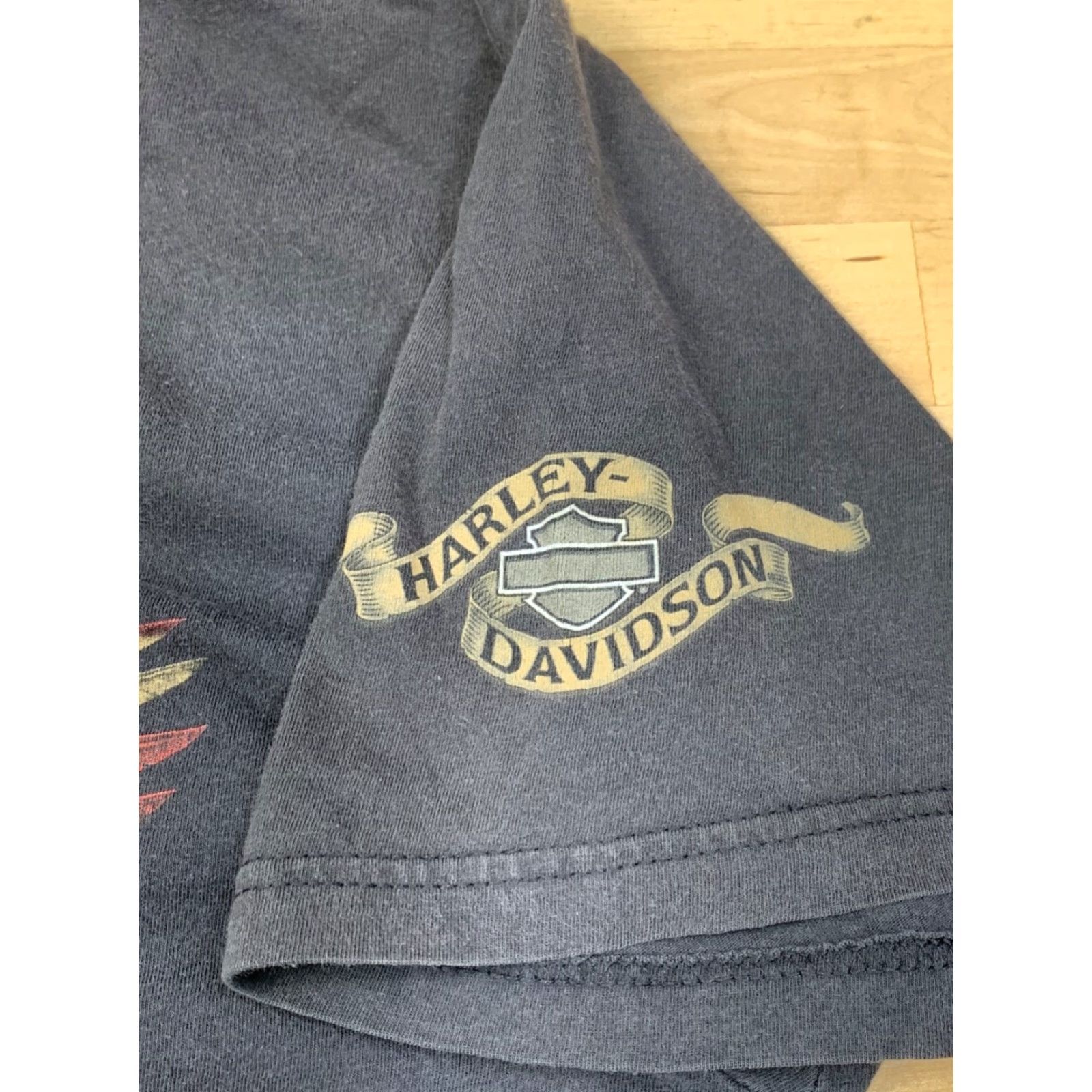 Harley Davidson Harley-Davidson Ride with Pride T Shirt Mens XL Black Short Sleeve Eagle #7459 Size US XL / EU 56 / 4 - 7 Thumbnail