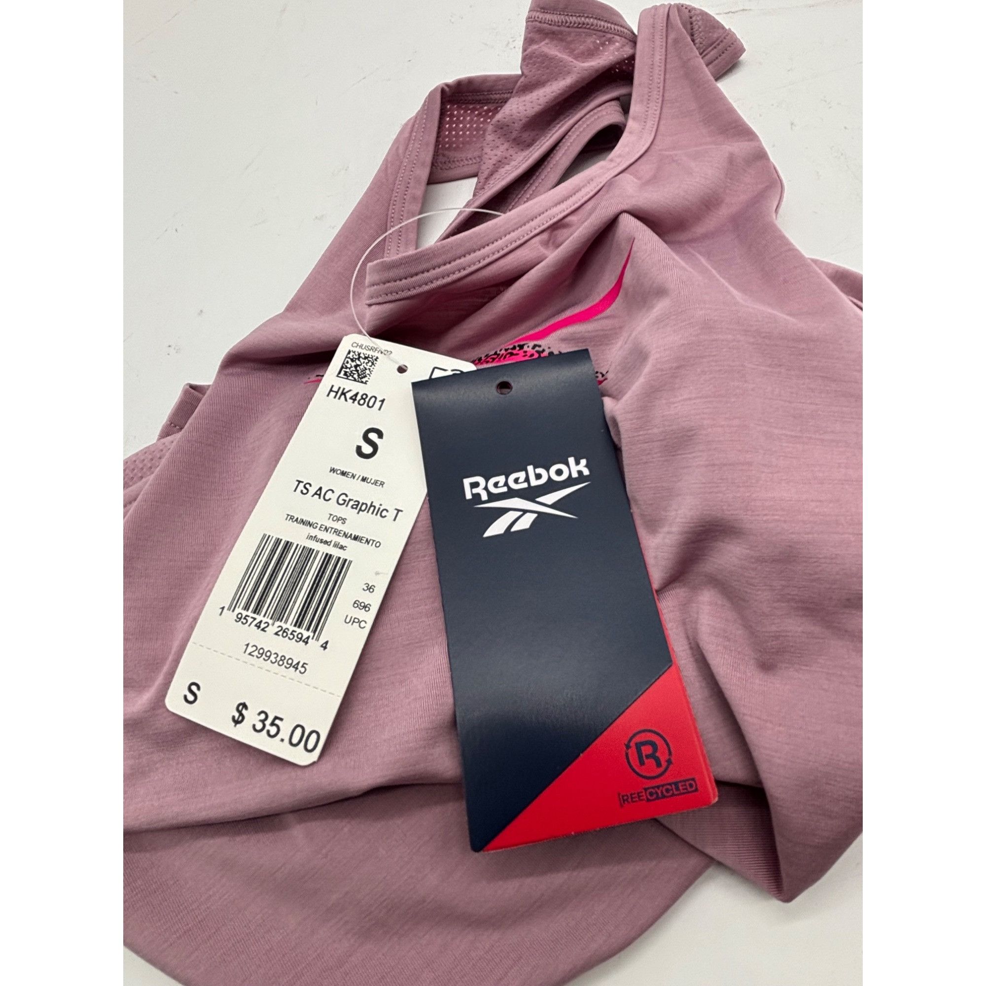 Reebok Reebok Women's ACTIVCHILL Graphic Racerback Tank Top in Inf Size S / US 4 / IT 40 - 7 Thumbnail