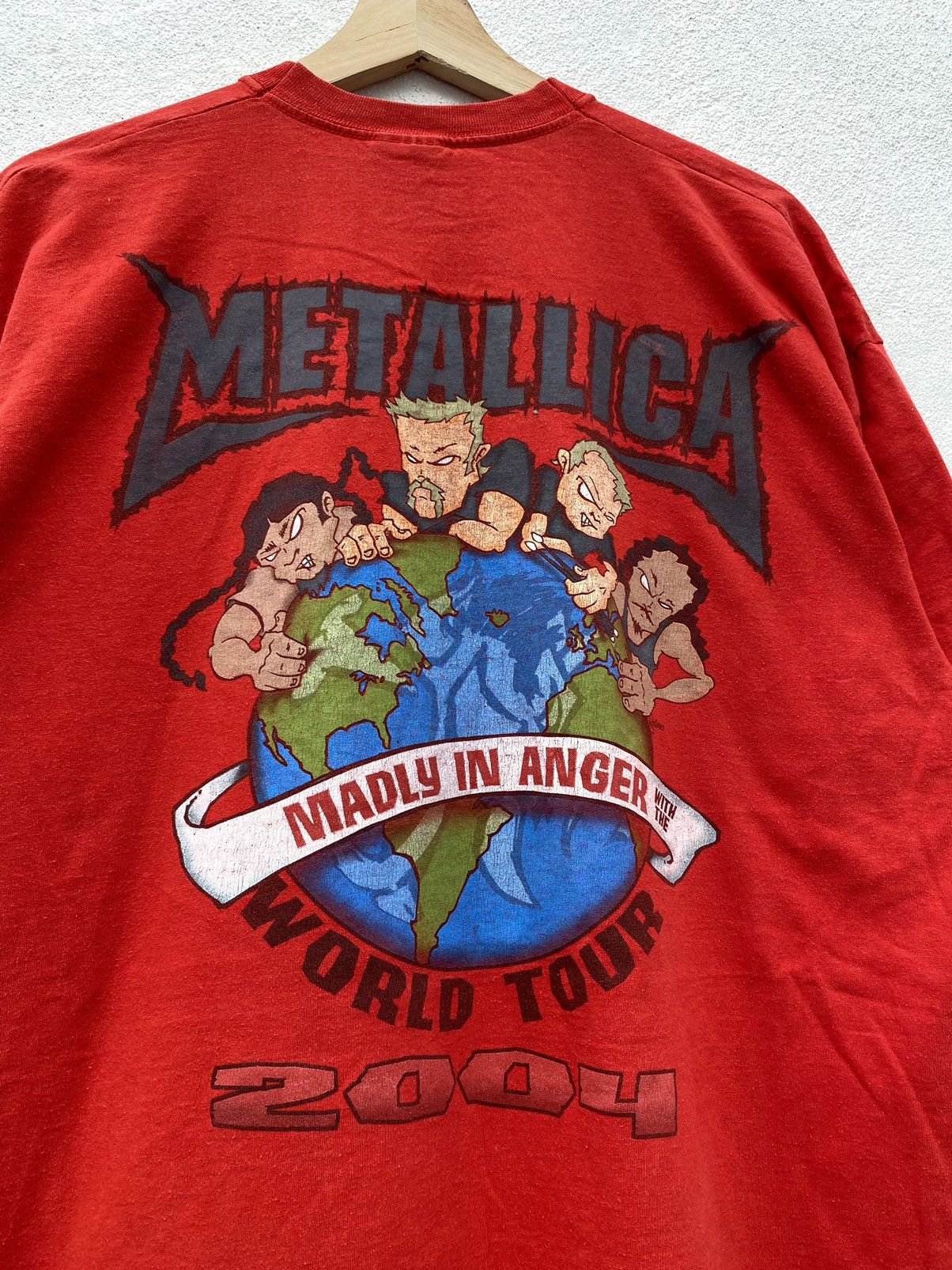 Fruit Of The Loom × Metallica × Vintage Vintage Metallica Madly In Anger Size US XL / EU 56 / 4 - 3 Thumbnail