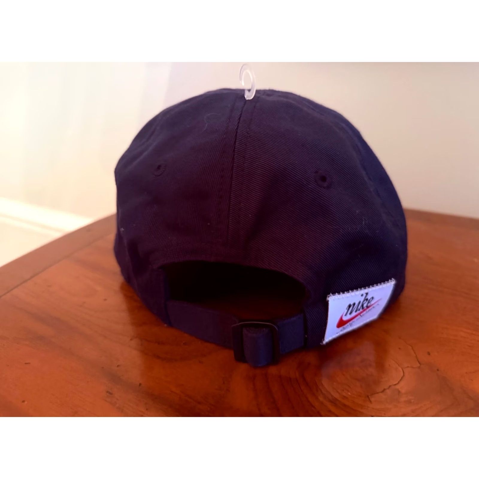 Nike VINTAGE Nike Heritage86 Strapback Hat Unisex Adults Adjustable Black Non Structured Baseball Cap Size ONE SIZE - 3 Thumbnail