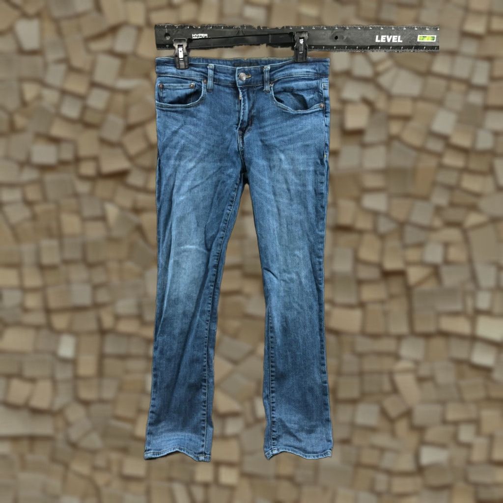 Vintage Aéropostale Jeans Slim Straight 30x30 Womens Medium Wash Blue Modern American Classic Logo 5-Pocket Size 30" / US 8 / IT 44 - 1 Thumbnail