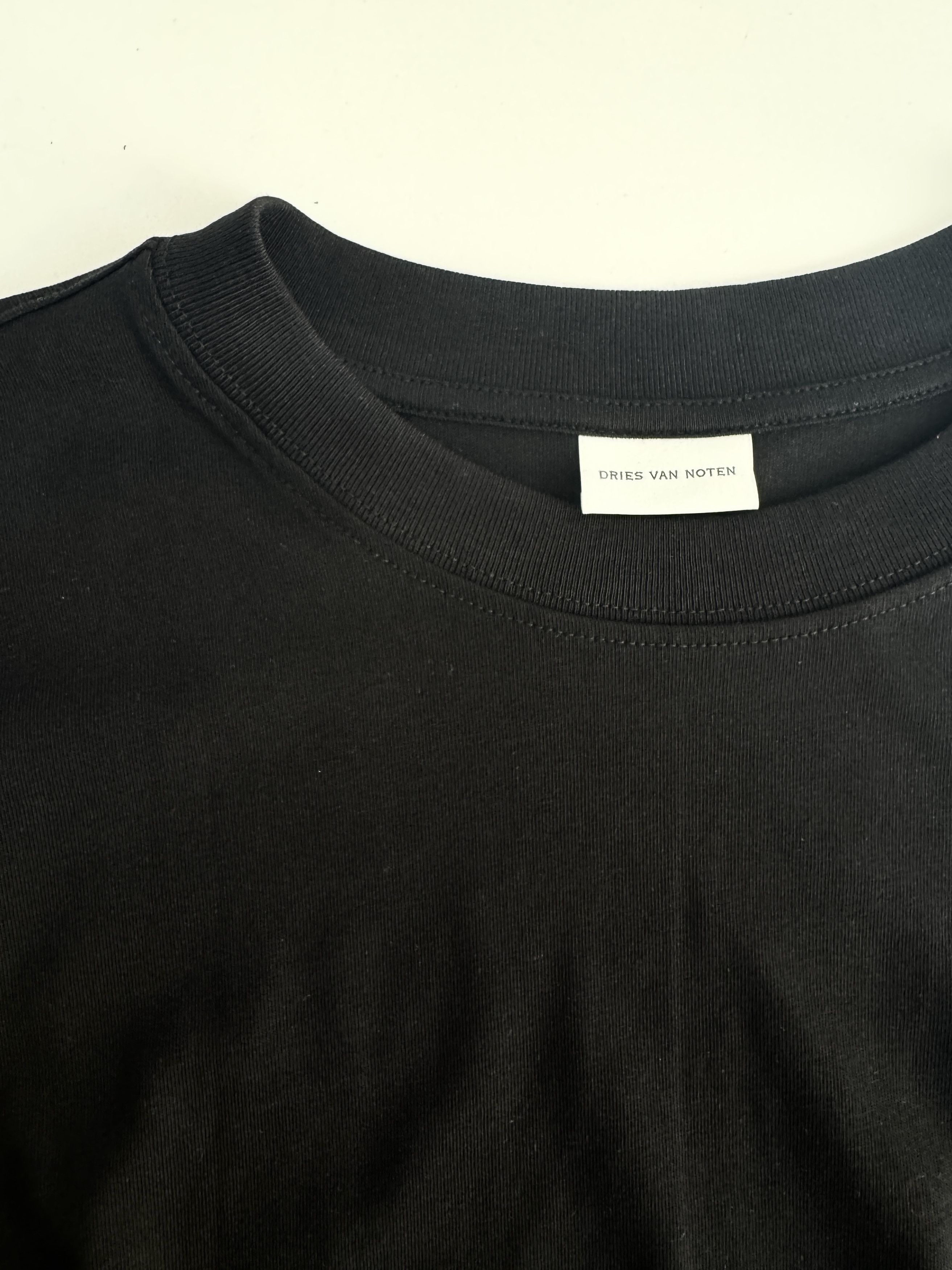 Dries Van Noten Dries Van Noten Logo cotton jersey T-shirt Size US S / EU 44-46 / 1 - 4 Thumbnail