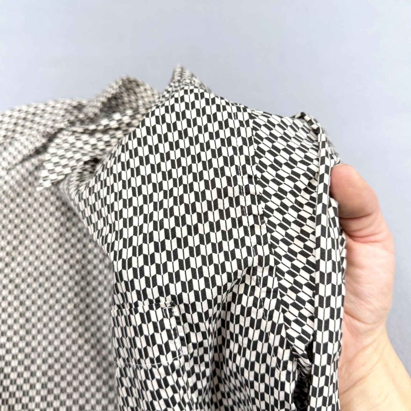 Lucky Brand Lucky Brand Shirt Mens L Black Geometric Long Sleeve Button Up Casual Size US L / EU 52-54 / 3 - 3 Thumbnail