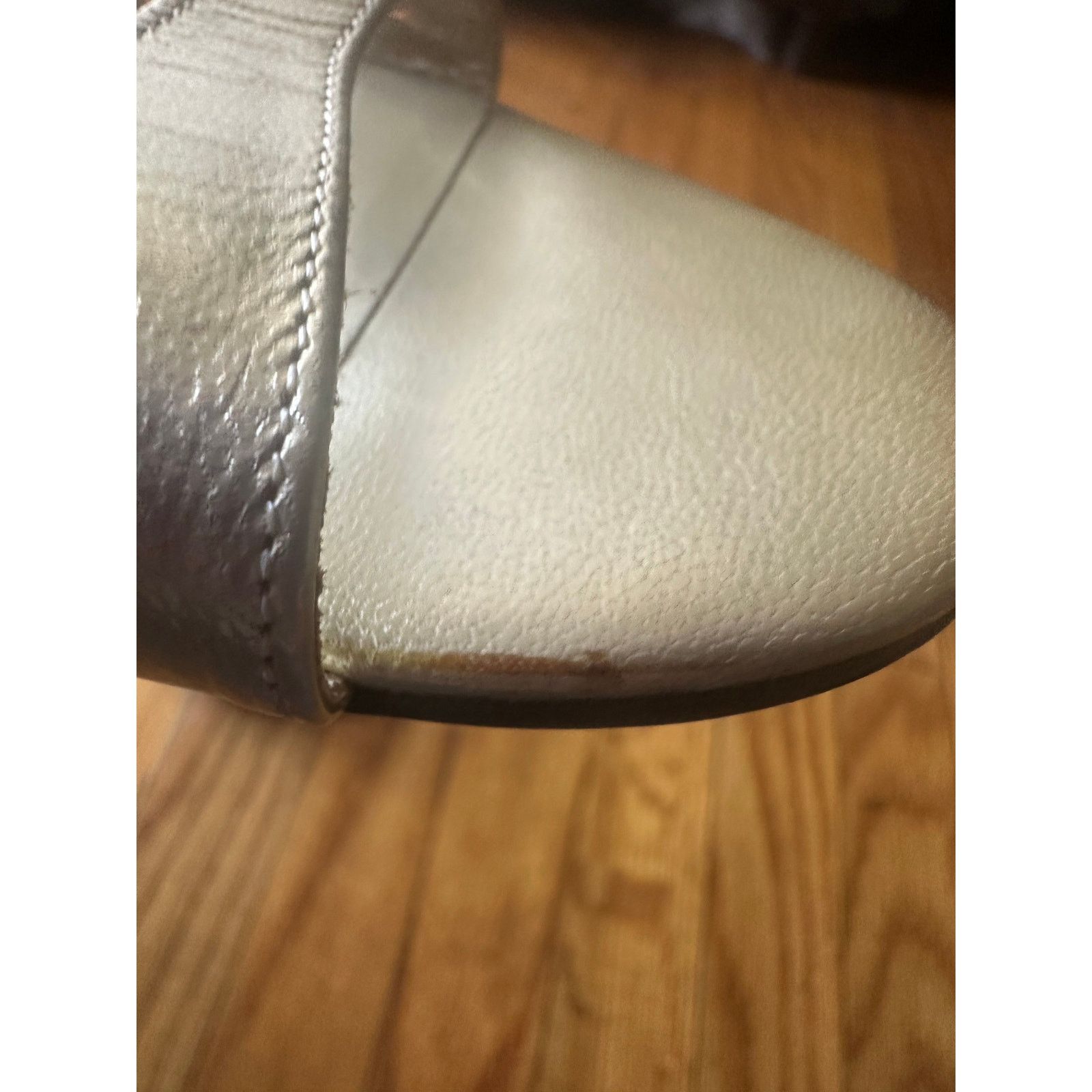 Anne Klein Anne Klein Gold Slingback Heels | Low Heel Dress Shoes Size US 6 / IT 36 - 4 Thumbnail