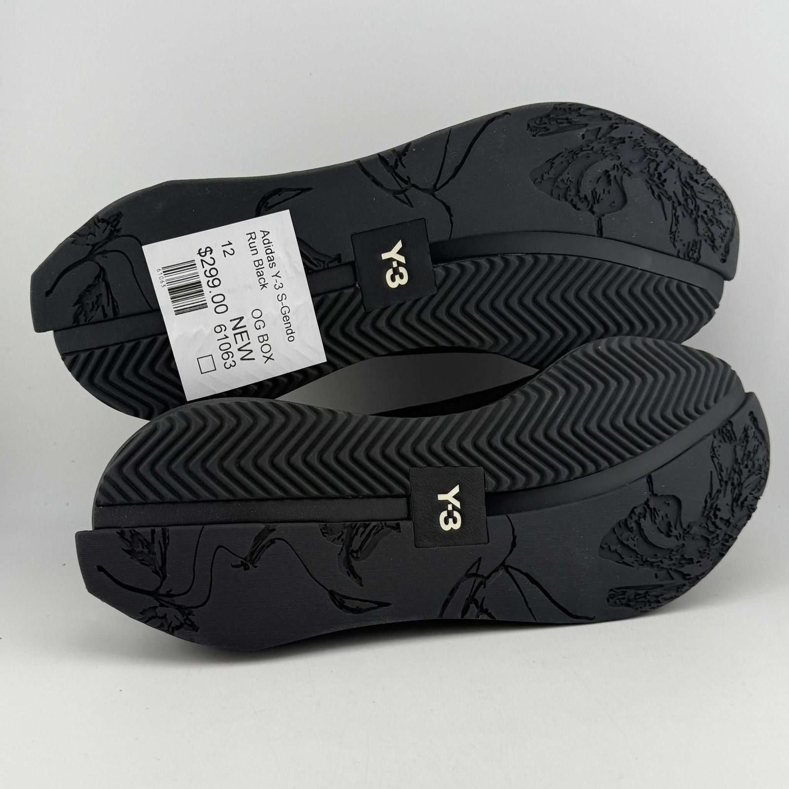Adidas Adidas Y-3 S-Gendo Run Black US 12 New with Box IE5700 Size US 12 / EU 45 - 5 Thumbnail