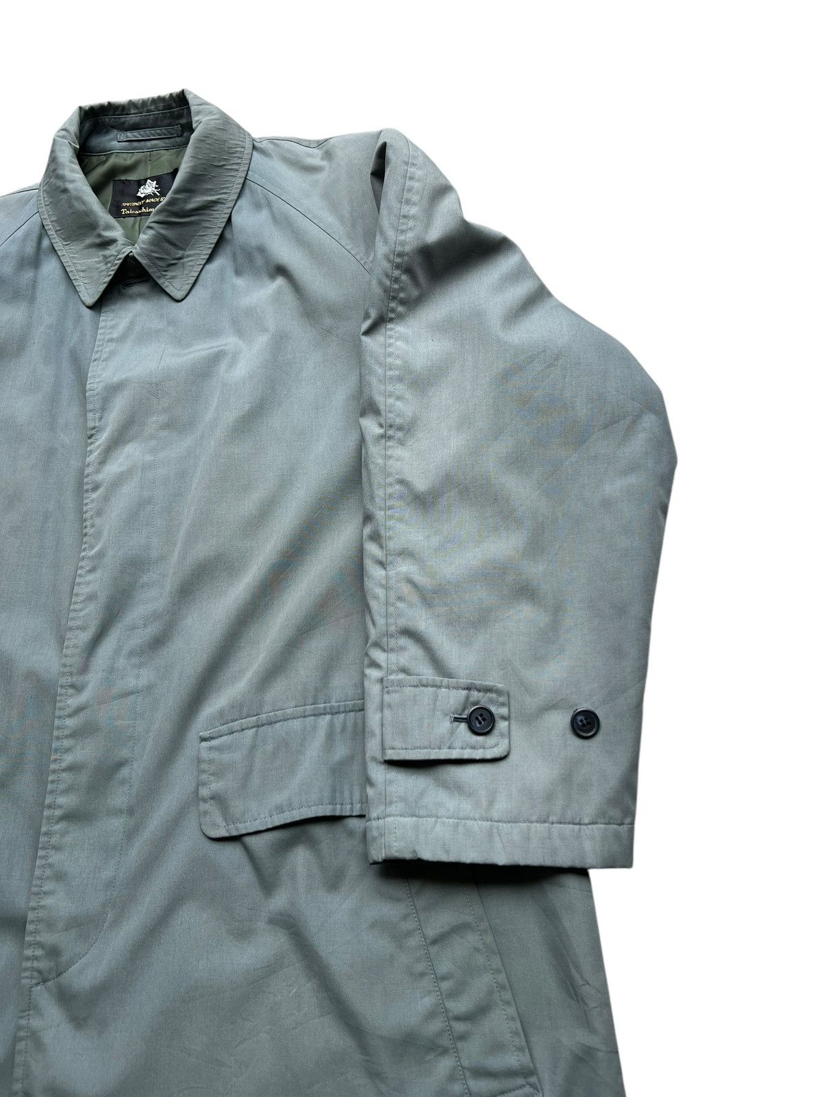 Japanese Brand Takashiyama Blue Trench Coat Size US L / EU 52-54 / 3 - 8 Thumbnail
