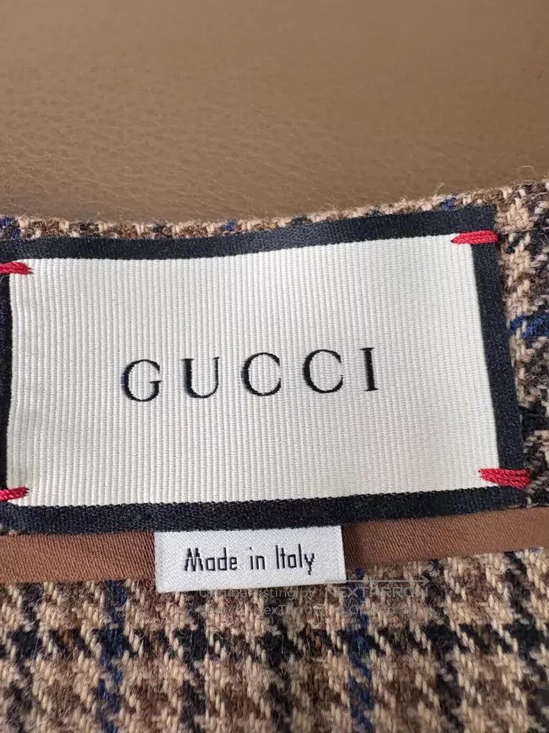 Gucci Gucci Half-circular brown checkered tweed skirt Size 25" / US 0 / IT 36 - 5 Thumbnail