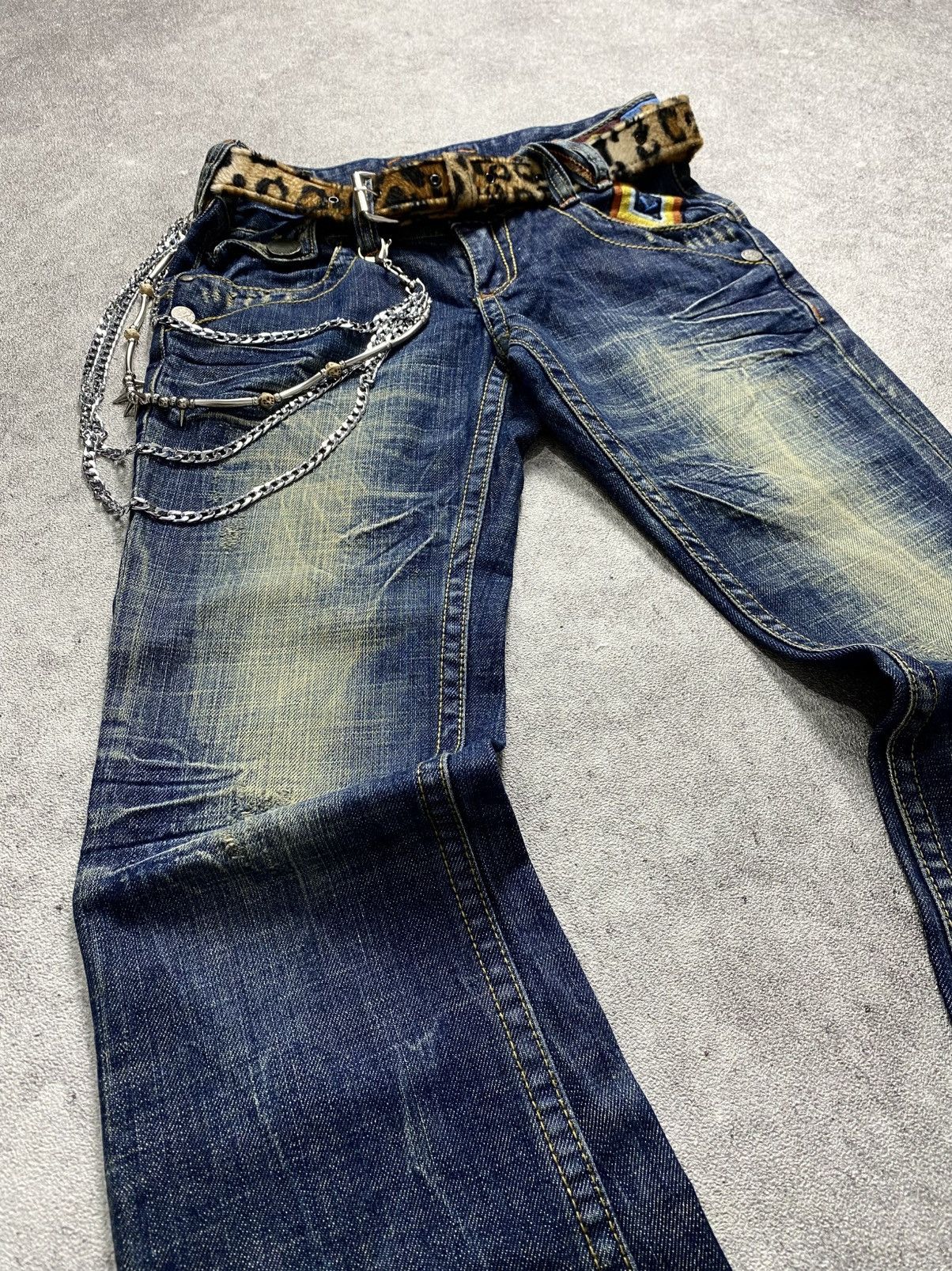 Tornado Mart 2000s Lolita Mudmax Fading Flare Jean Size US 30 / EU 46 - 3 Thumbnail