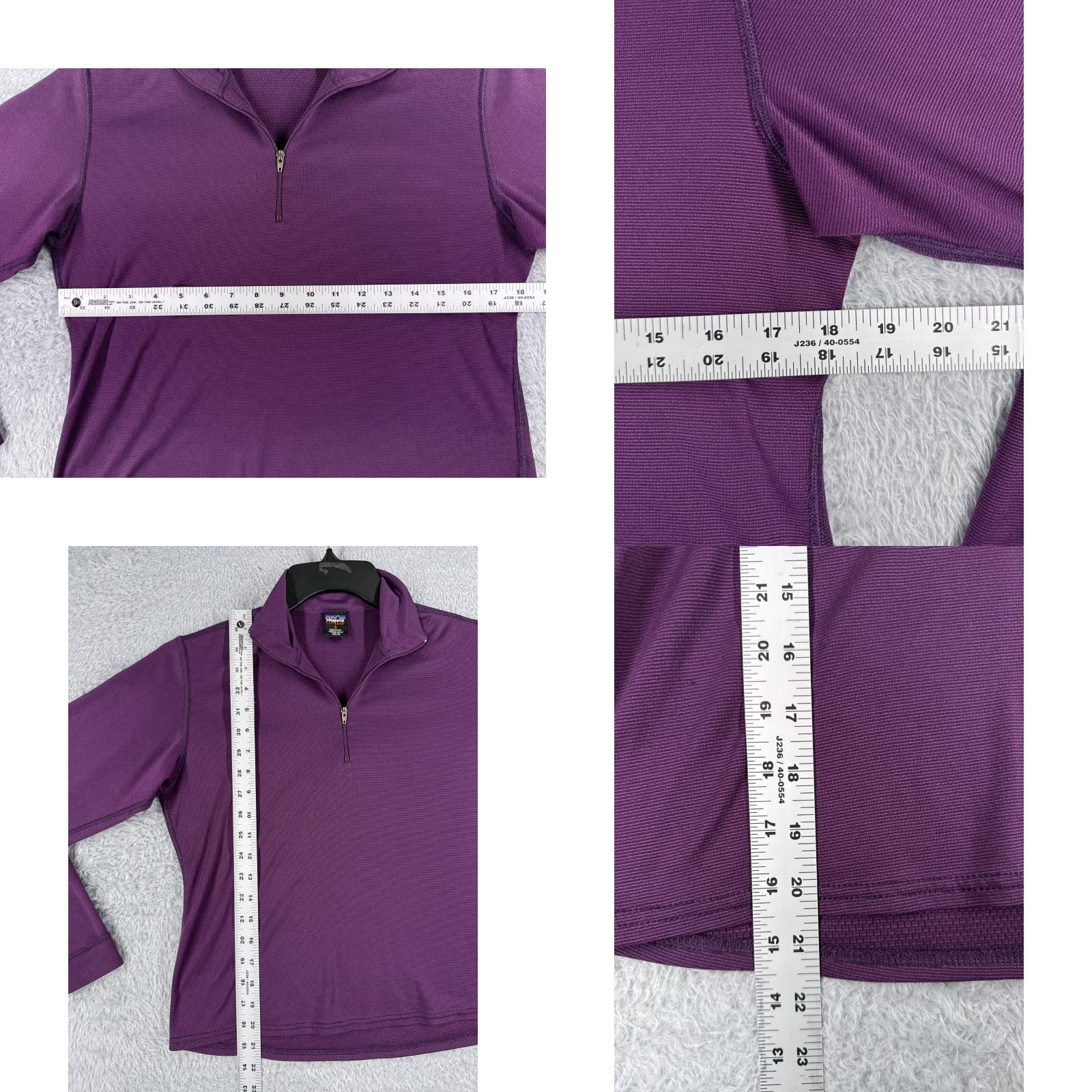 Patagonia VINTAGE Patagonia Shirt Womens Small Purple 1/4 Zip Capilene Polyester Mock Neck Size S / US 4 / IT 40 - 8 Thumbnail