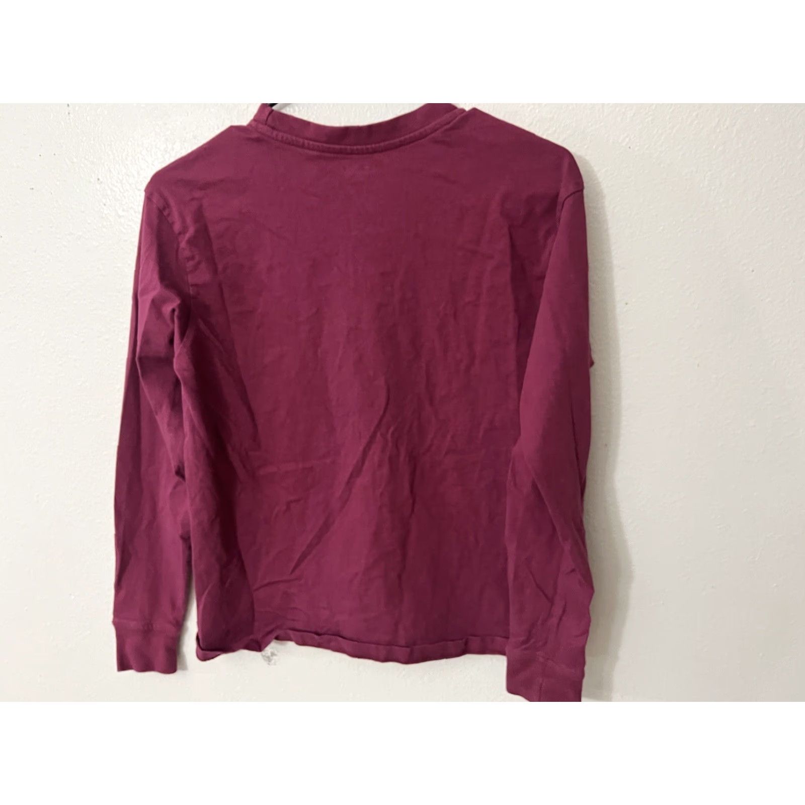 Champion Champion Mens Long Sleeve Pullover Logo T Shirt Authentic Athleticwear Maroon S Size US S / EU 44-46 / 1 - 2 Thumbnail