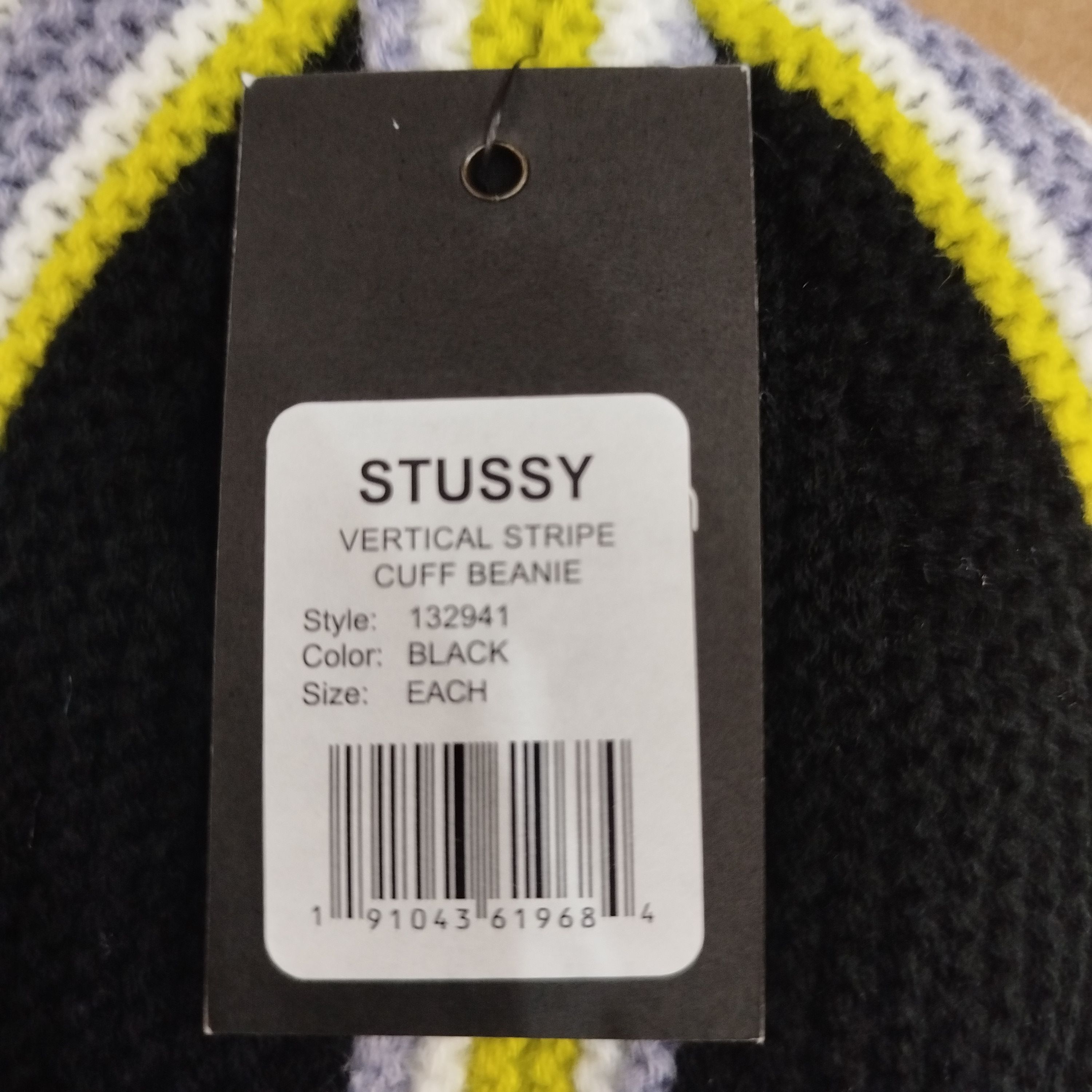 Stussy STUSSY VERTICAL STRIPE CUFF BEANIE Size ONE SIZE - 3 Thumbnail