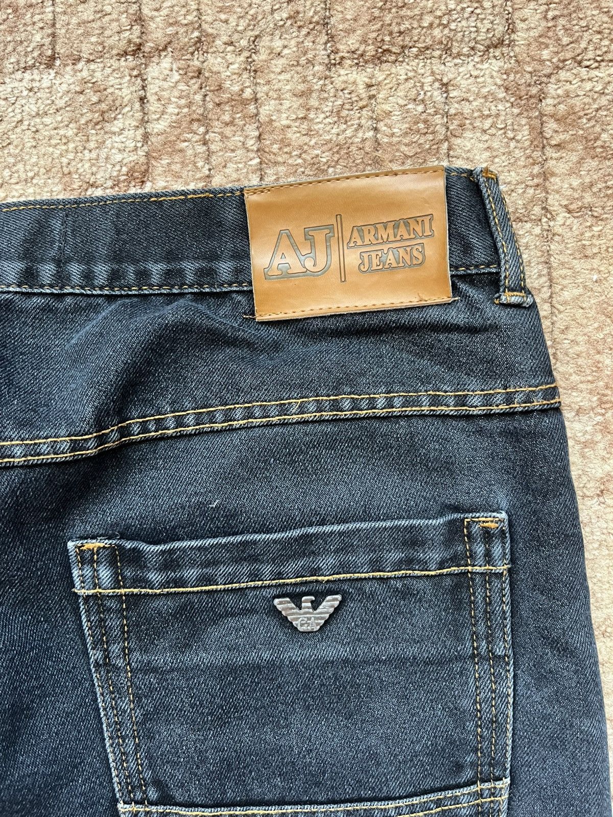 Armani Vintage Armani Metal Logo Streetwear Baggy Jeans Pants Size US 38 / EU 54 - 3 Thumbnail