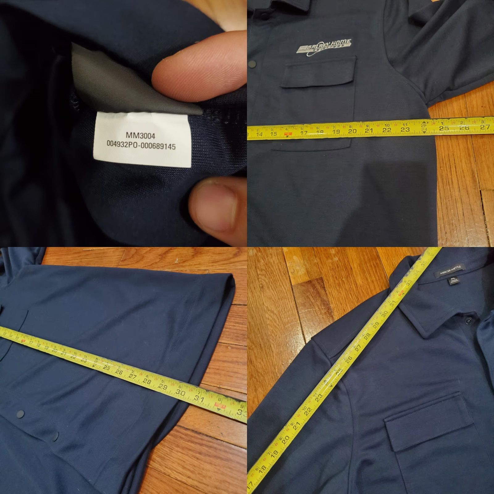 Vintage Mercer+Mettle Jacket Mens 2XL Blue Snap Front Shirt Jacket Galaxy Home Workwear Size US XXL / EU 58 / 5 - 8 Thumbnail