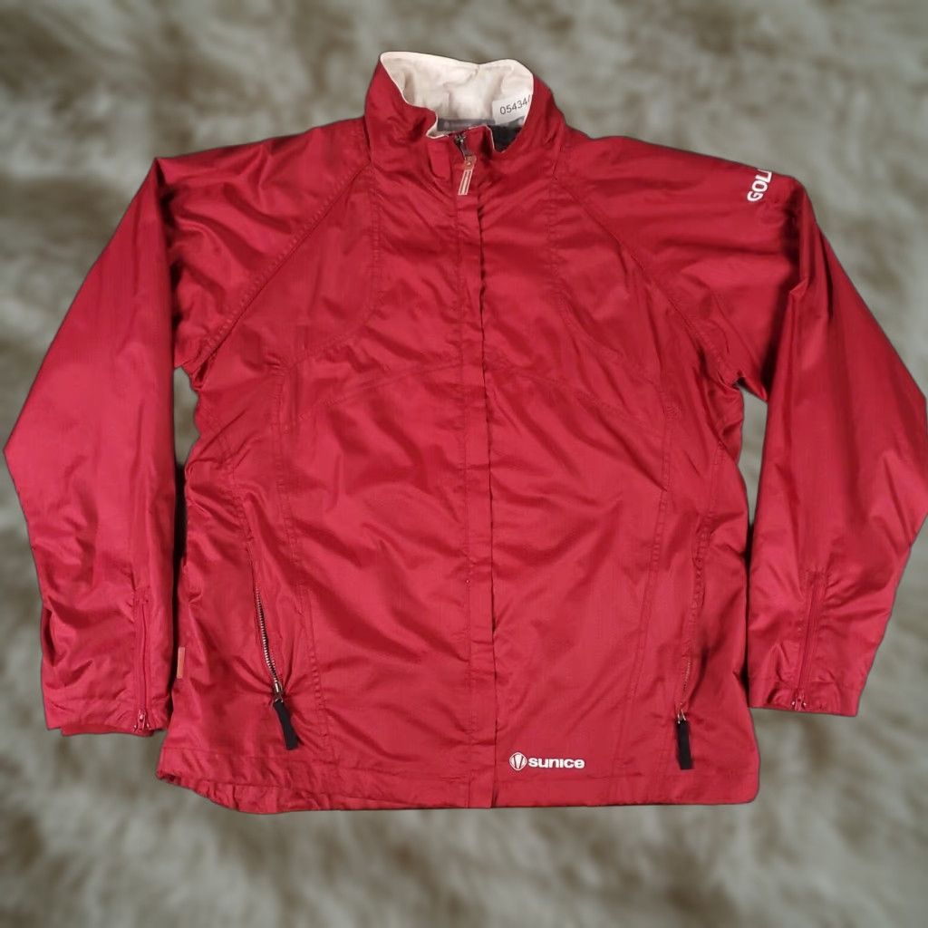 Vintage Sunice Jacket Mens Size XL Red Vintage Golf Full Zip Windbreaker Coat Size US XL / EU 56 / 4 - 1 Thumbnail
