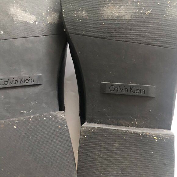 Calvin Klein Calvin Klein men's black leather dress shoes size: 11 Size US 11 / EU 44 - 4 Thumbnail