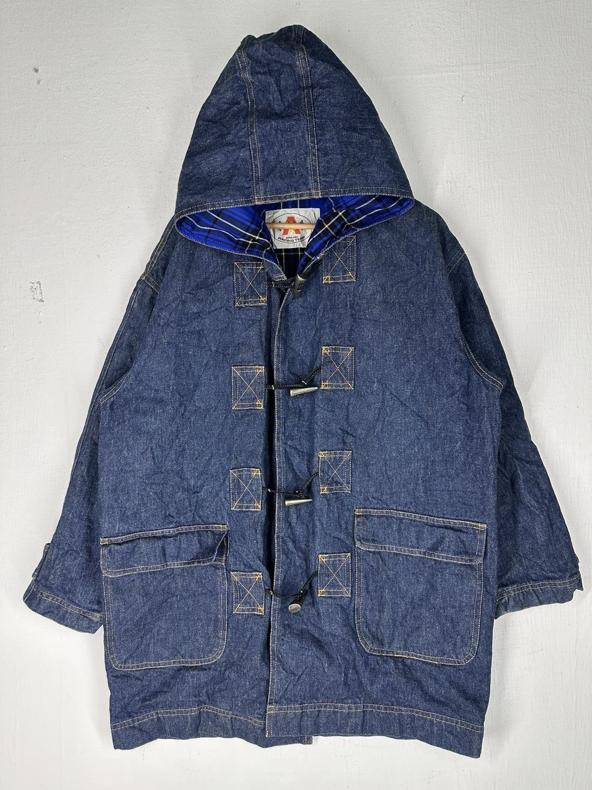 Fox Racing Vintage Alpha Cubic Racing Team Long Denim Jacket Size US XL / EU 56 / 4 - 1 Thumbnail