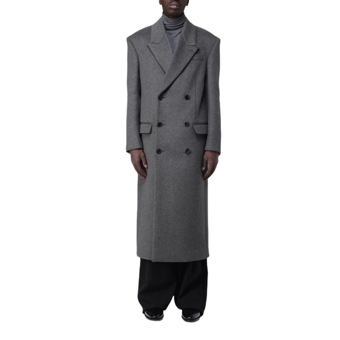 Saint Laurent Paris Saint Laurent Wool Overcoat in Large Size US L / EU 52-54 / 3 - 1 Thumbnail
