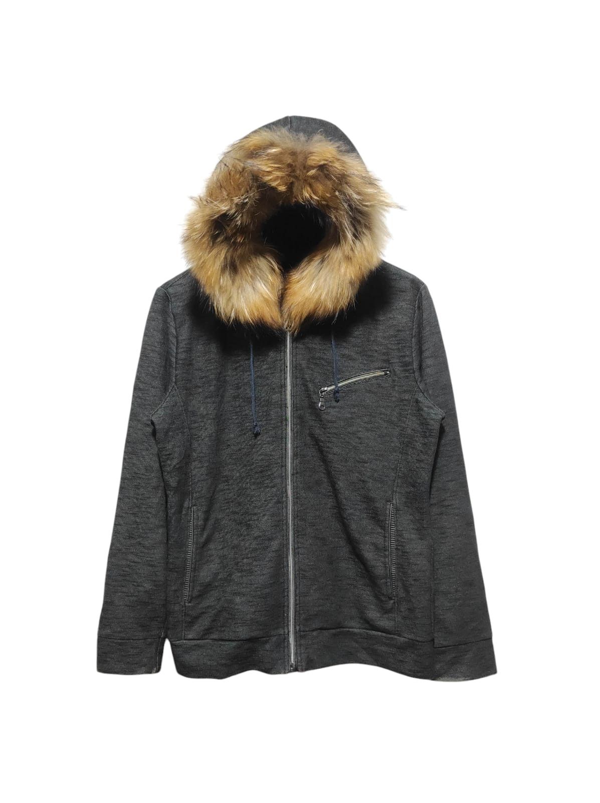 Plus One Zip Fur Hoodie