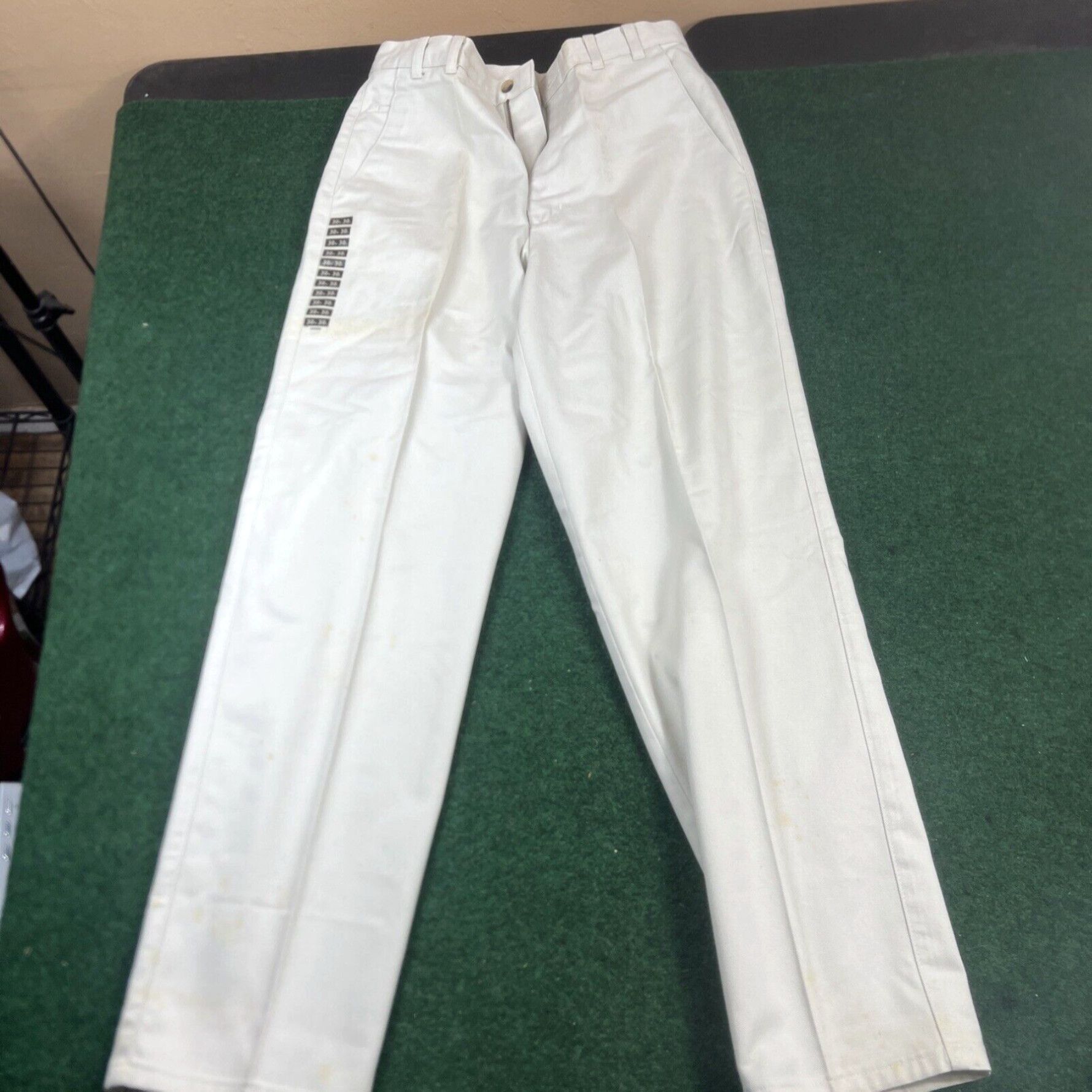 Haggar Haggar clothing Khaki Pants Mens 30x30 Tan Chino Flat Front Casual Outdoors Size US 30 / EU 46 - 2 Thumbnail