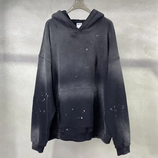 VIBE #33 Speckled Ink Rubbed Hoodie Distressed Size US L / EU 52-54 / 3 - 1 Thumbnail