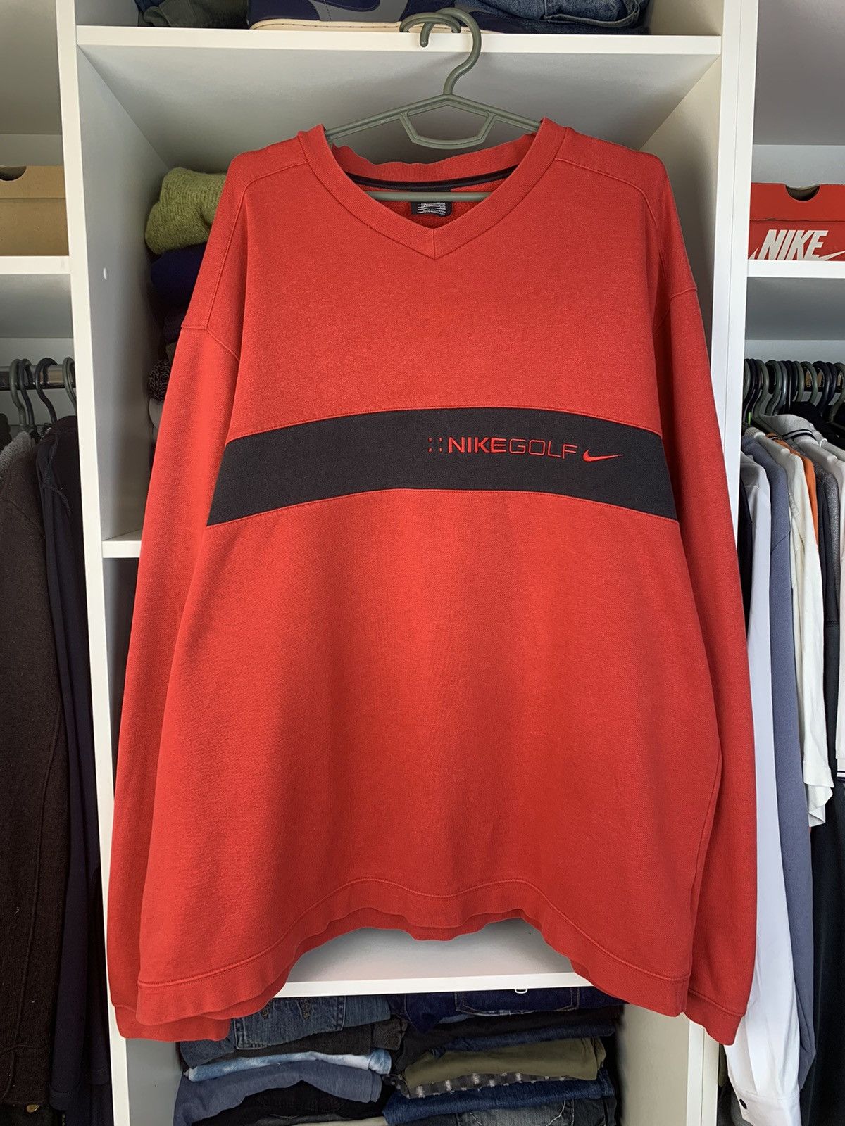 Vintage Vintage Nike Golf Distressed Sweatshirt Size US XXL / EU 58 / 5 - 1 Thumbnail