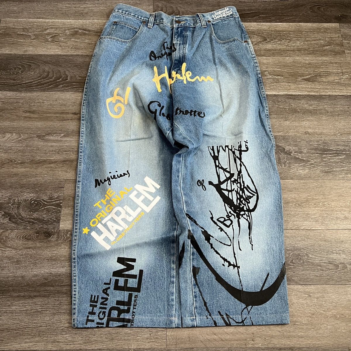 FUBU デニム バギー　HIPHOP Y2K 古着　south poll 90's FUBU Cargo Denim Jeans In Blue 36 / 90s フブ デニム