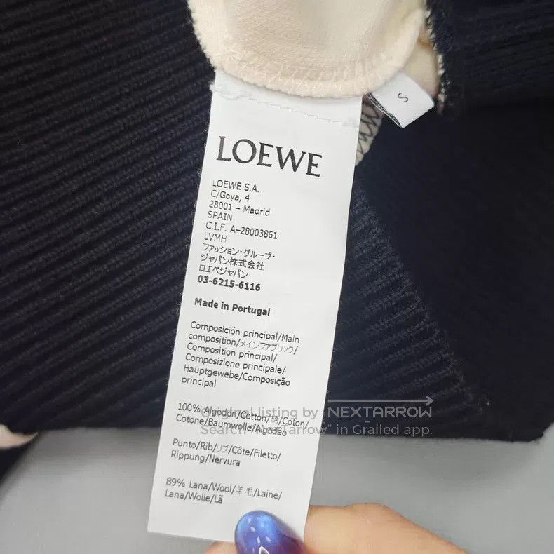 Loewe Loewe Beige and purple embroidered logo design sweater Size S / US 4 / IT 40 - 6 Thumbnail