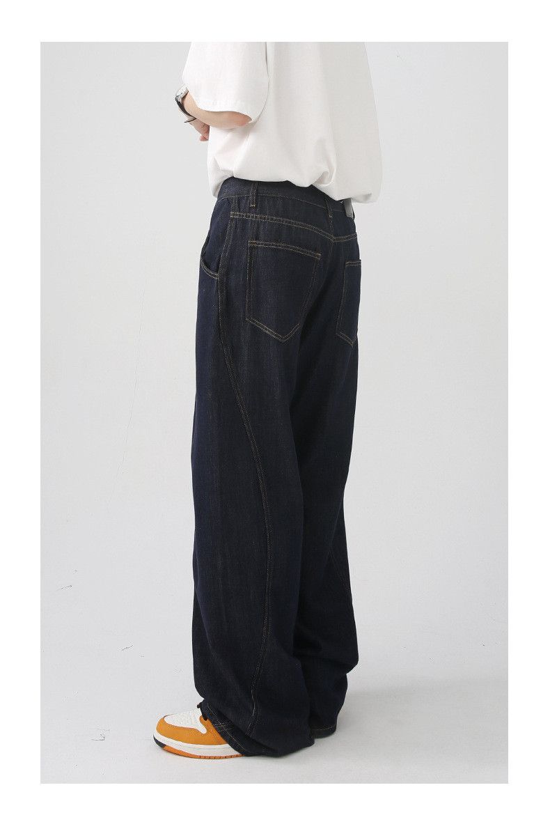 Japanese Brand × Jean Japanese retro loose straight washed casual jeans Size US 32 / EU 48 - 3 Thumbnail