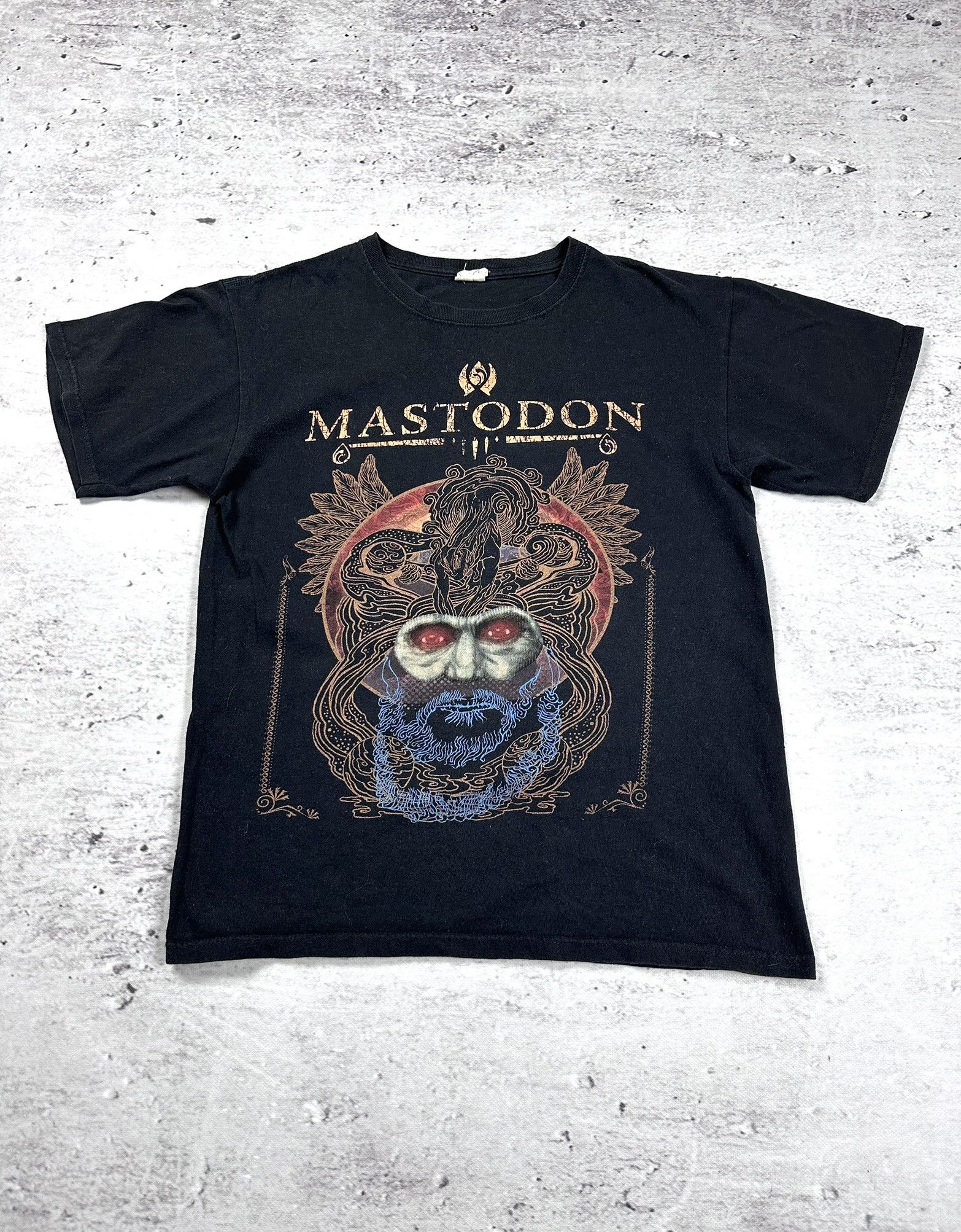 Vintage Mastodon rock metal punk music t-shirt band usa 90s