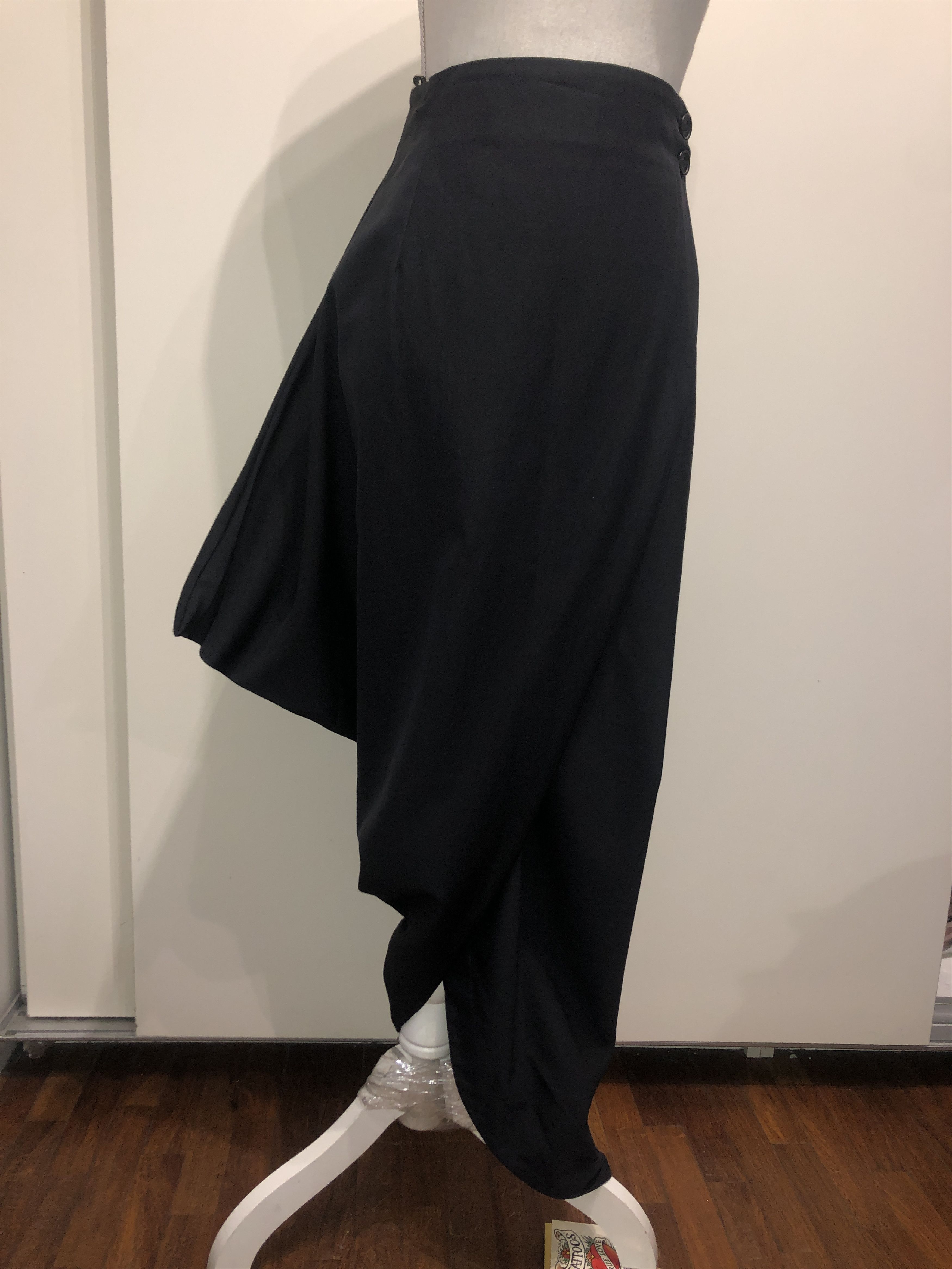 John Galliano 1987 Overlapped Wrap Skirt Size 28" / US 6 / IT 42 - 14 Thumbnail