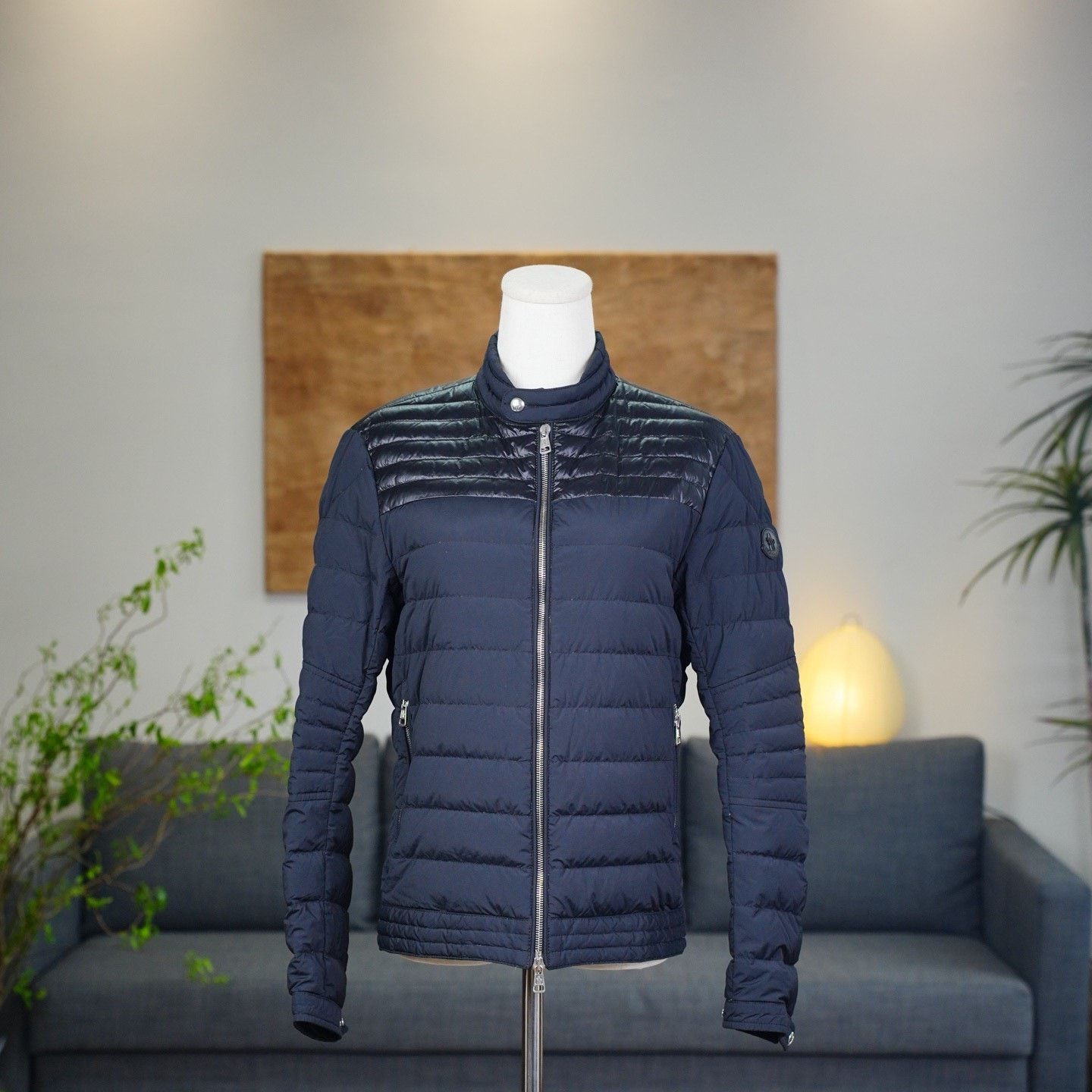 Moncler Moncler Blue Heavy Coat s Men Size US S / EU 44-46 / 1 - 1 Thumbnail