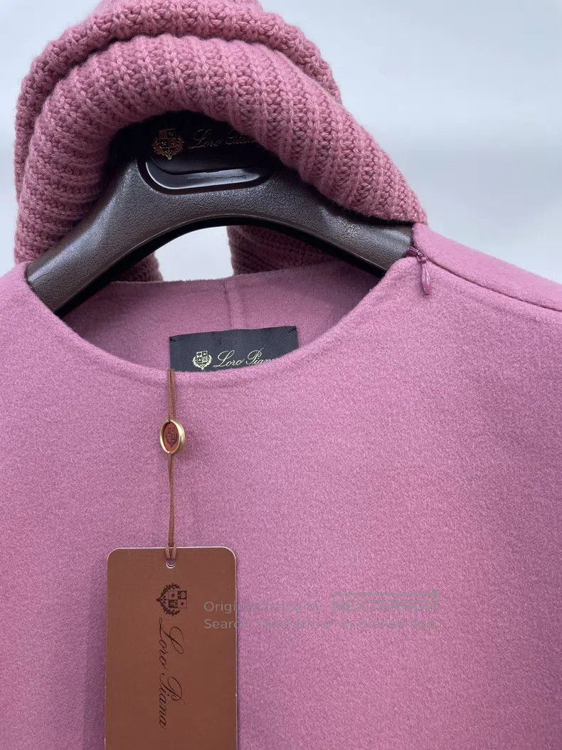 Loro Piana Loro Piana Pink Shawl Double-faced Cashmere Cloak Size S / US 4 / IT 40 - 5 Thumbnail