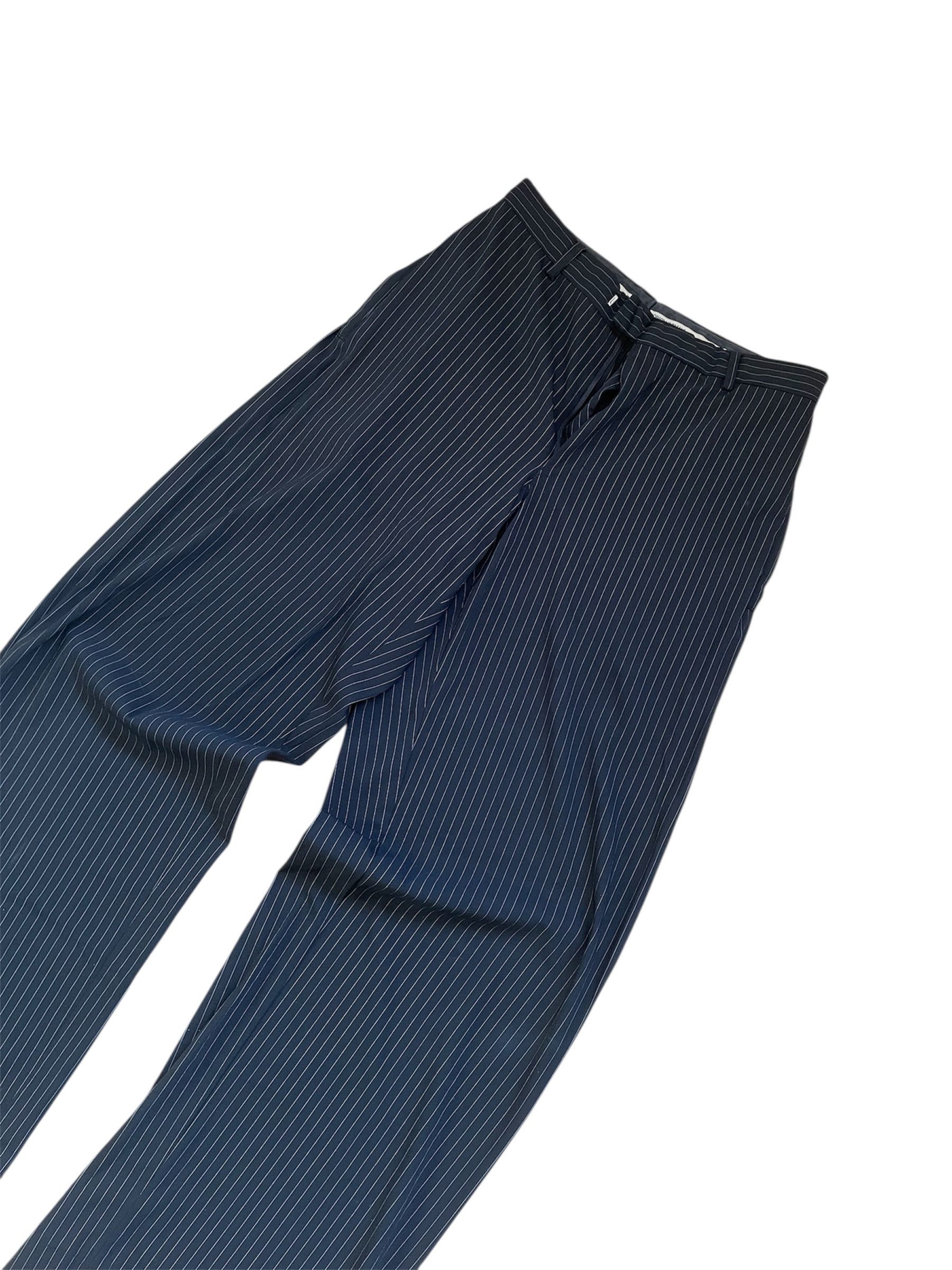 Emporio Armani Emporio Armani Baggy Pinstripe Pants Size US 32 / EU 48 - 2 Thumbnail