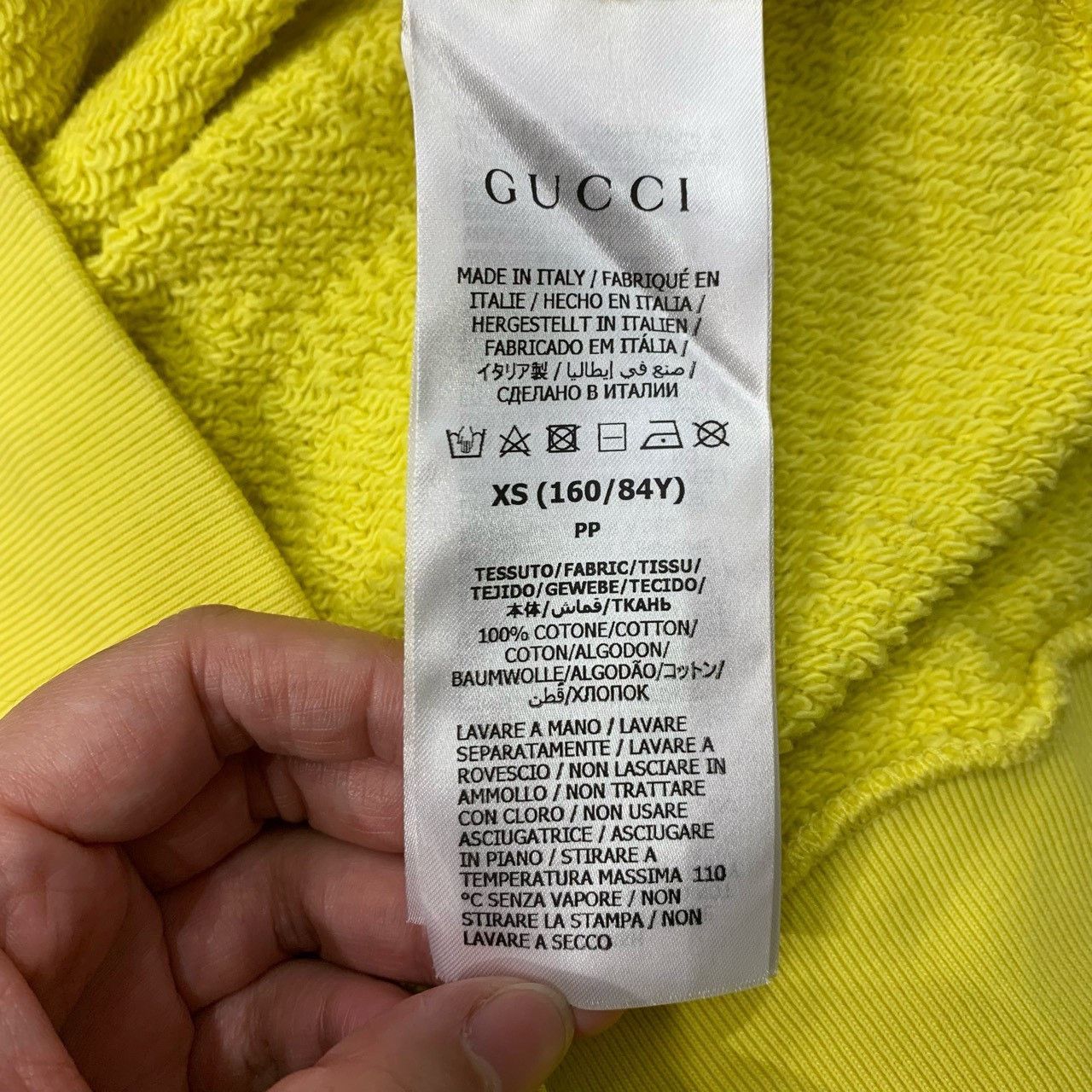 Gucci Gucci yellow lemon print long-sleeved sweatshirt 2501-Nexta Size US XS / EU 42 / 0 - 7 Thumbnail