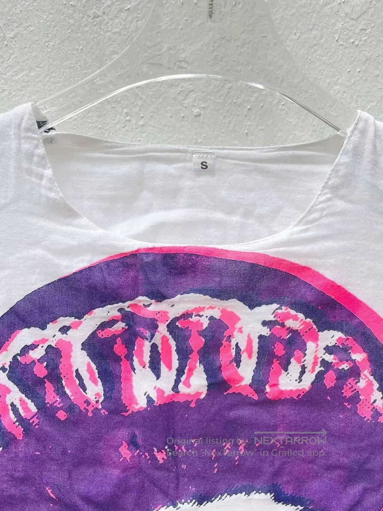 Seditionaries Punk-Inspired Sheer Top with Graphic Print. Size M / US 6-8 / IT 42-44 - 2 Thumbnail