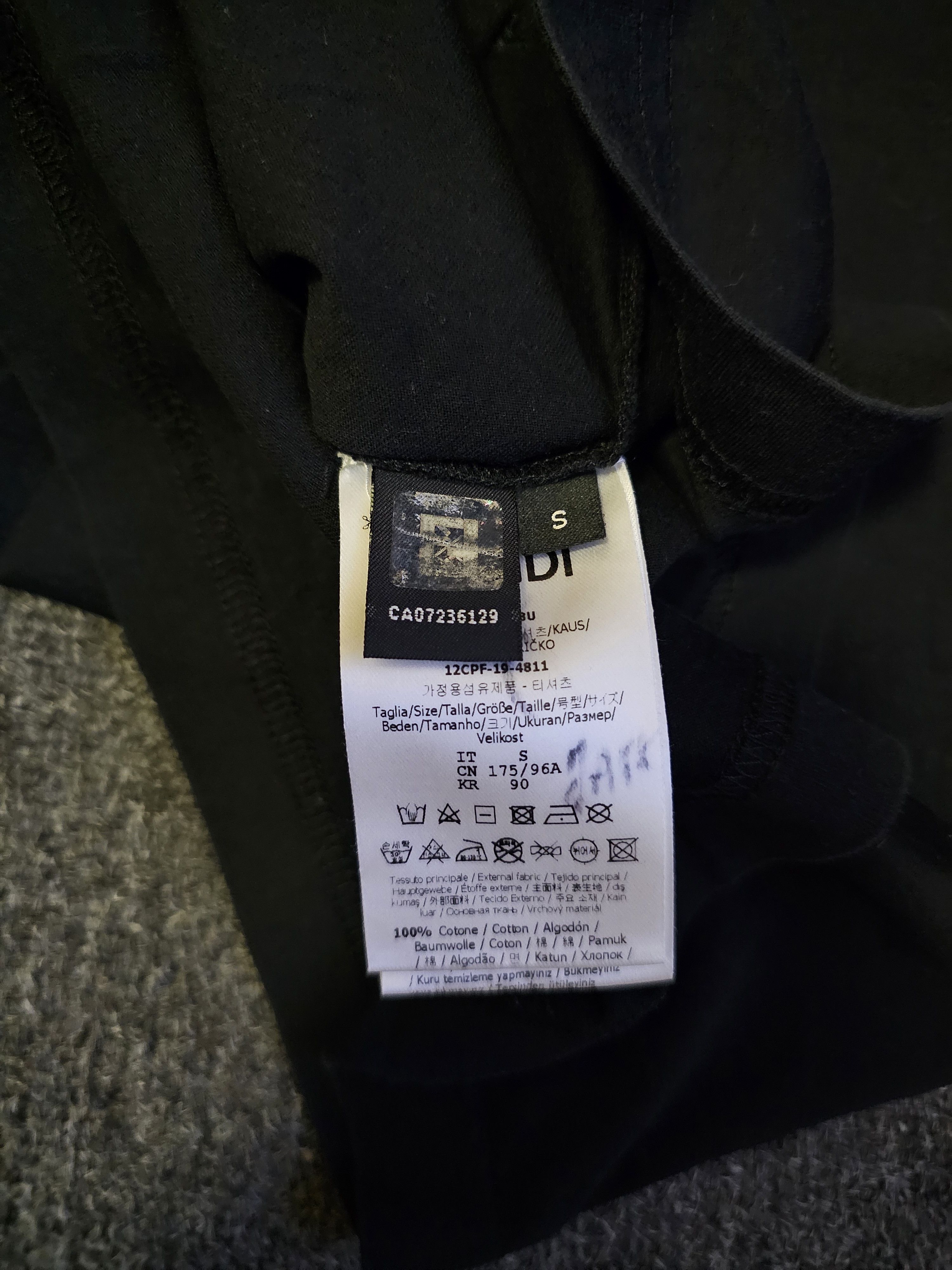 Fendi Fendi Men's Black FF T-Shirt Size S Size US S / EU 44-46 / 1 - 6 Thumbnail