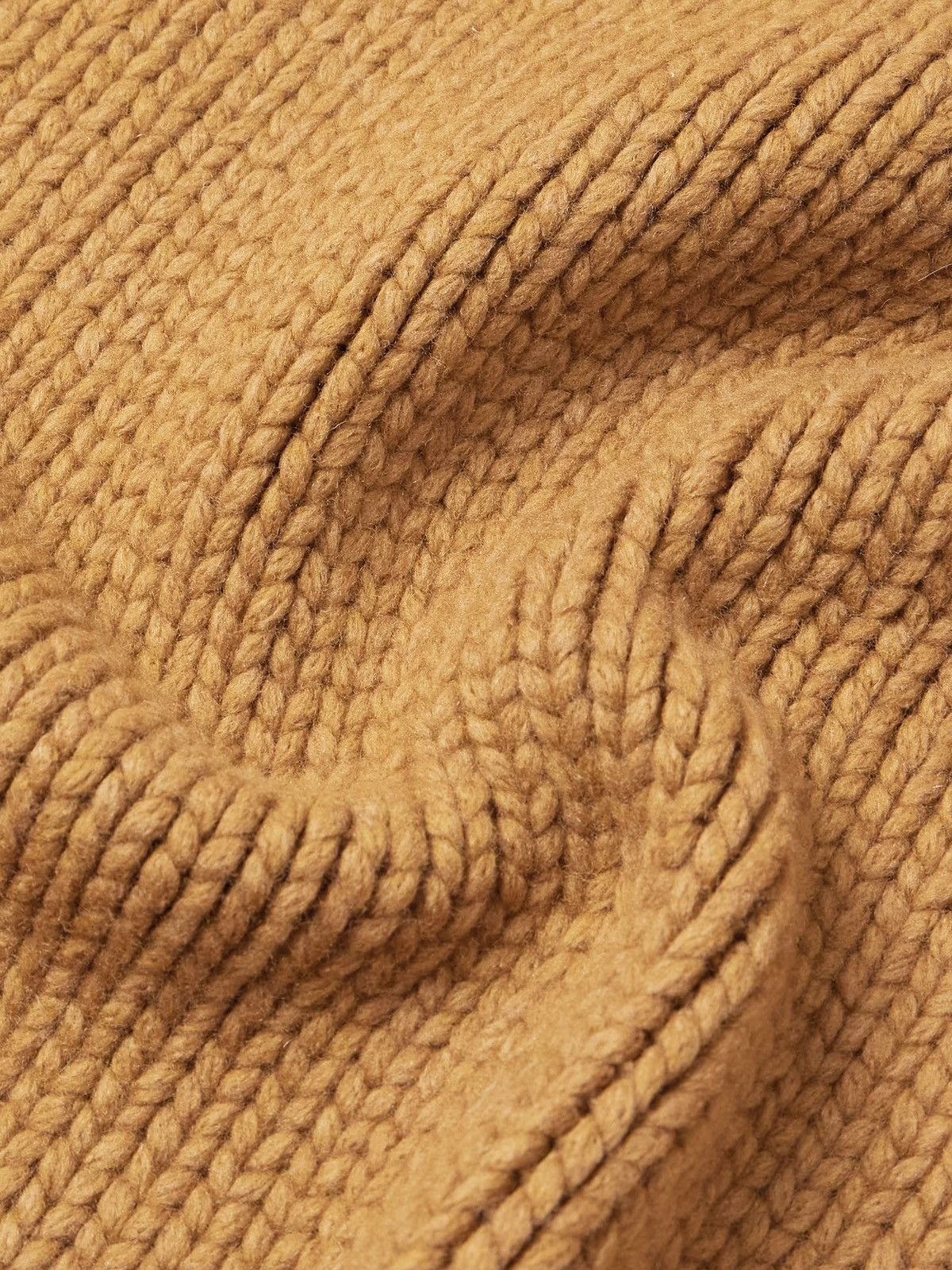 Loewe LOEWE Suede-Trimmed Wool Rollneck Sweater Brown L Size US L / EU 52-54 / 3 - 2 Thumbnail