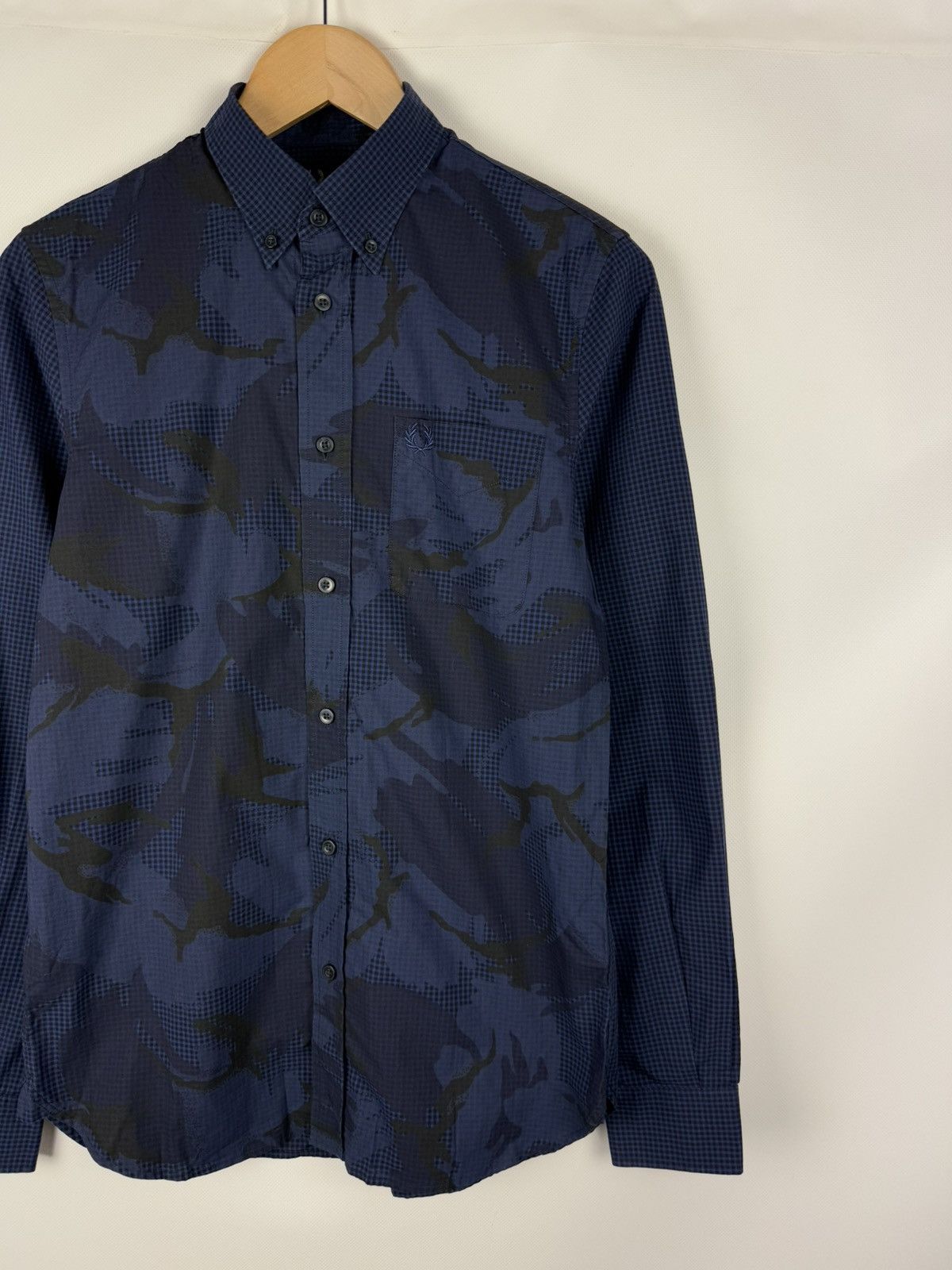 Fred Perry Fred Perry Men’s Patterned Long Sleeve Button Up Shirt Size US S / EU 44-46 / 1 - 3 Thumbnail