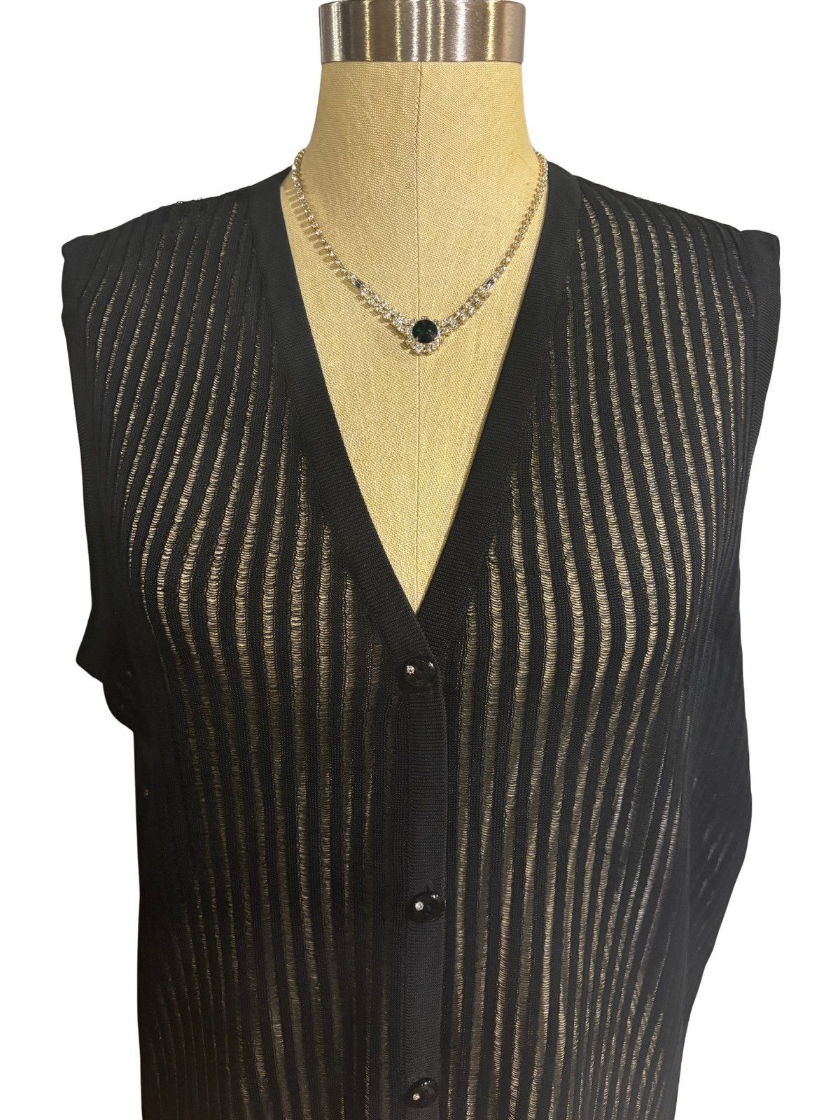 Other Black sheer Vest.wv4428 Size XXL / US 16-18 / IT 52-54 - 2 Thumbnail