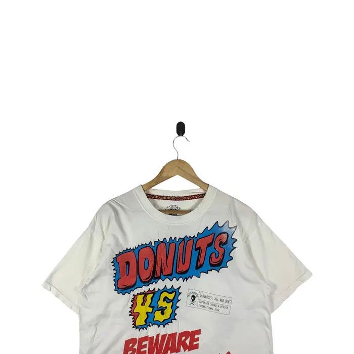 Vintage DONUTS 45 SKATEBOARD Beware Killa Dub Tracks Tee Shirt Size US L / EU 52-54 / 3 - 2 Thumbnail