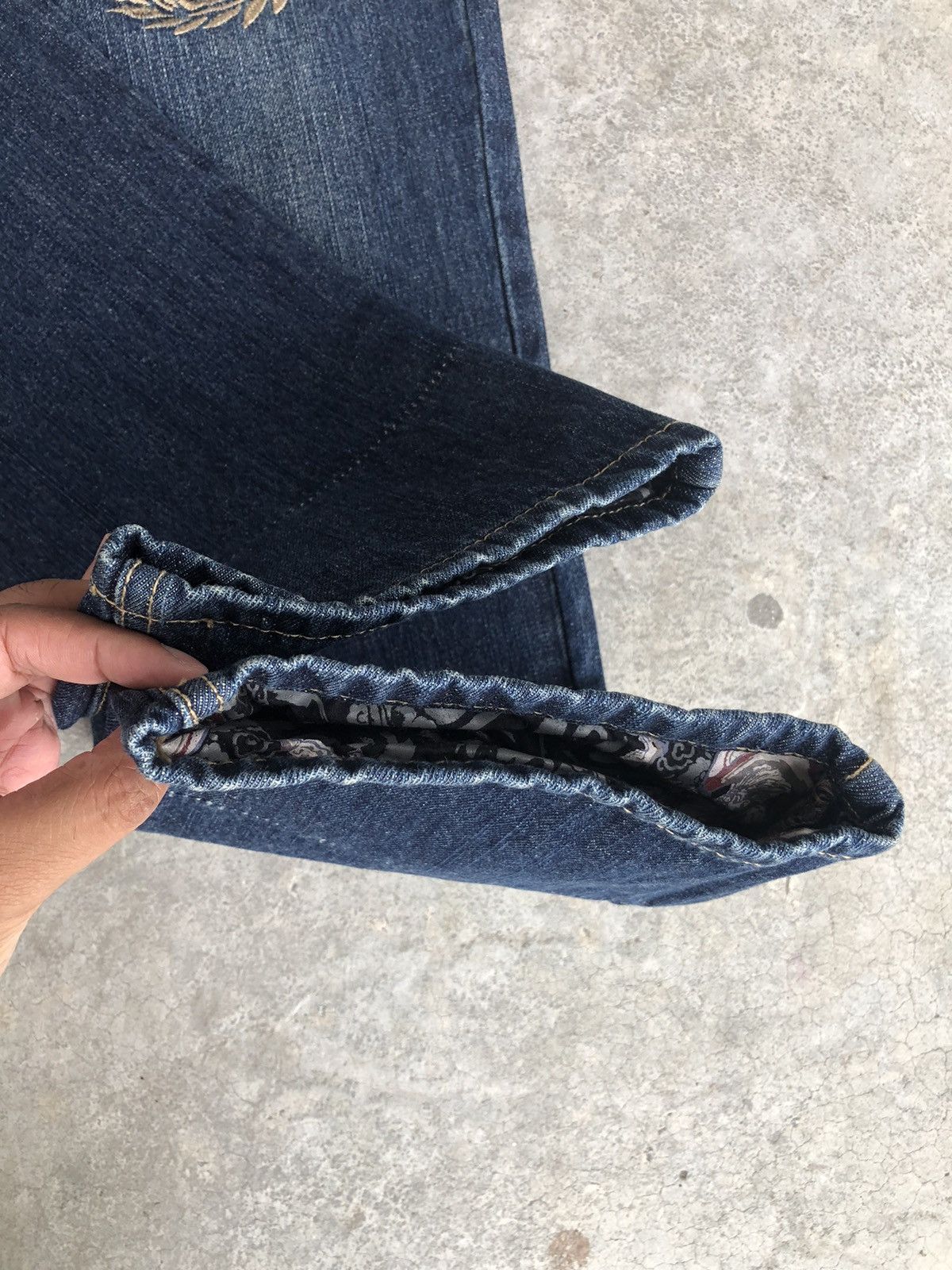 Japanese Brand Japanese Phoenix Embroidered Jeans Double Waist Jeans Size US 32 / EU 48 - 17 Thumbnail