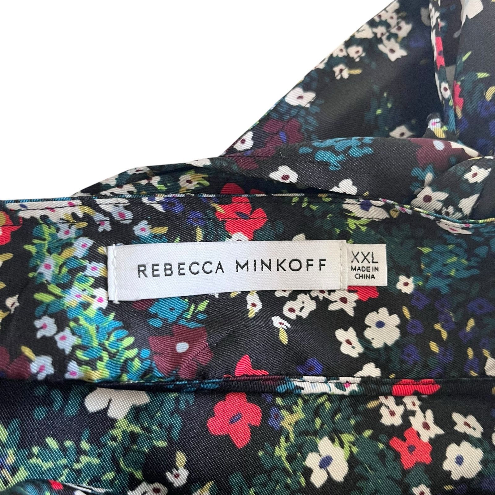 Rebecca Minkoff Rebecca Minkoff Zoe Black Floral Print Ruffled Wrap Skirt Size 36" / US 14 / IT 50 - 5 Thumbnail