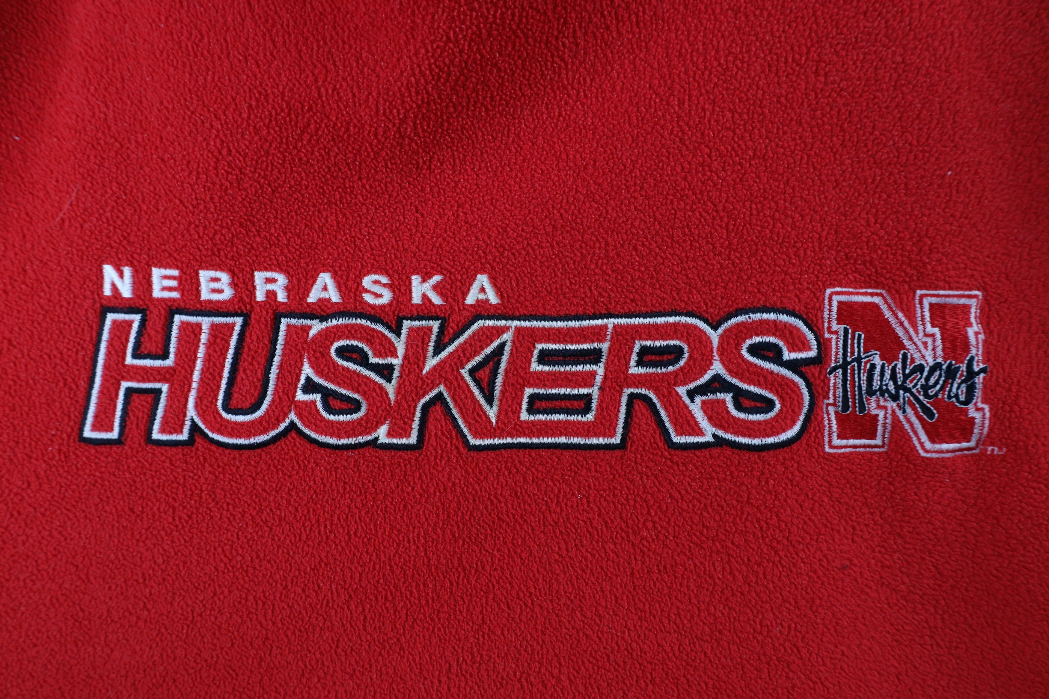 Vintage Vintage 90s Out University of Nebraska Fleece Sweatshirt Size US XXL / EU 58 / 5 - 4 Thumbnail