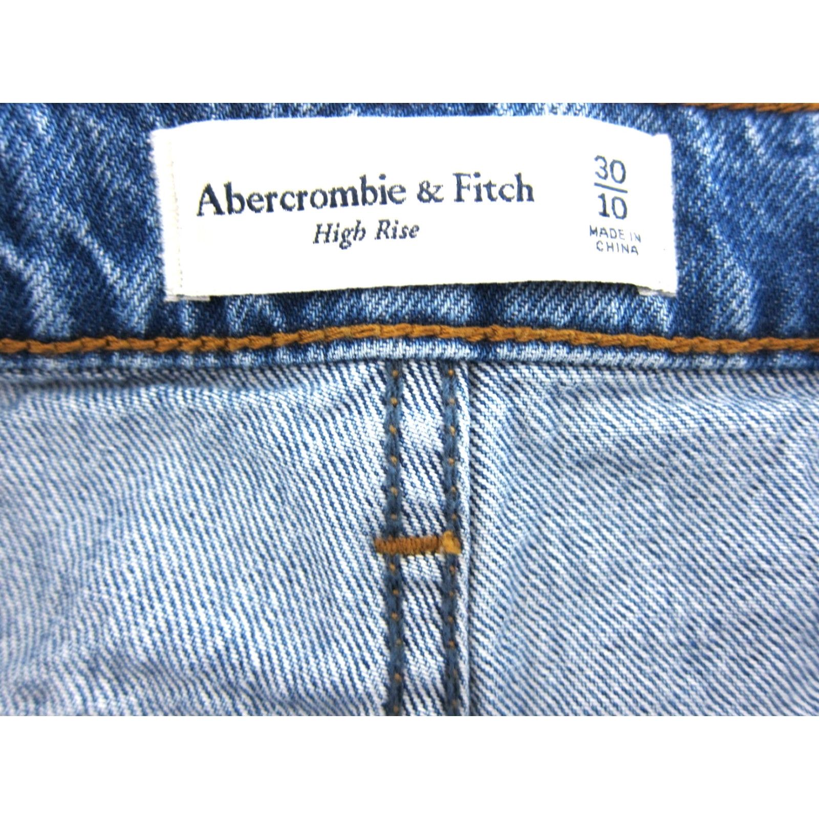 Abercrombie & Fitch Abercrombie & Fitch Blue Denim Jean High Rise Cargo Wrap Skirt Women 30/10 Size 30" / US 8 / IT 44 - 3 Thumbnail