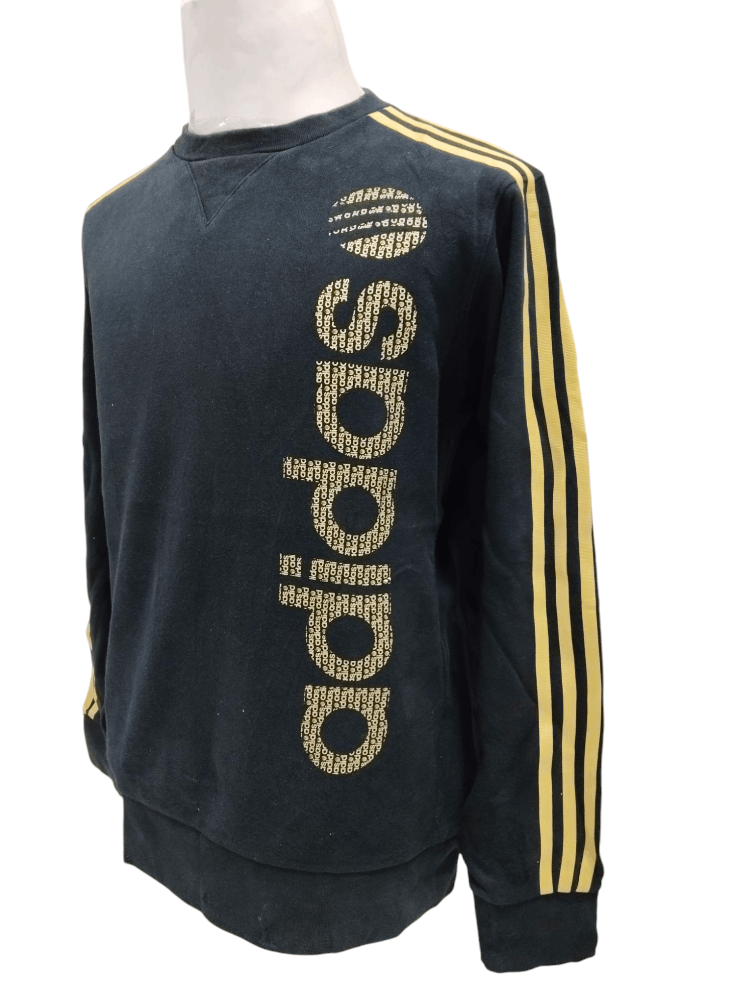 Adidas × Japanese Brand Vintage Adidas Side Stripe Big Logo Sweatshirt Size US L / EU 52-54 / 3 - 2 Thumbnail