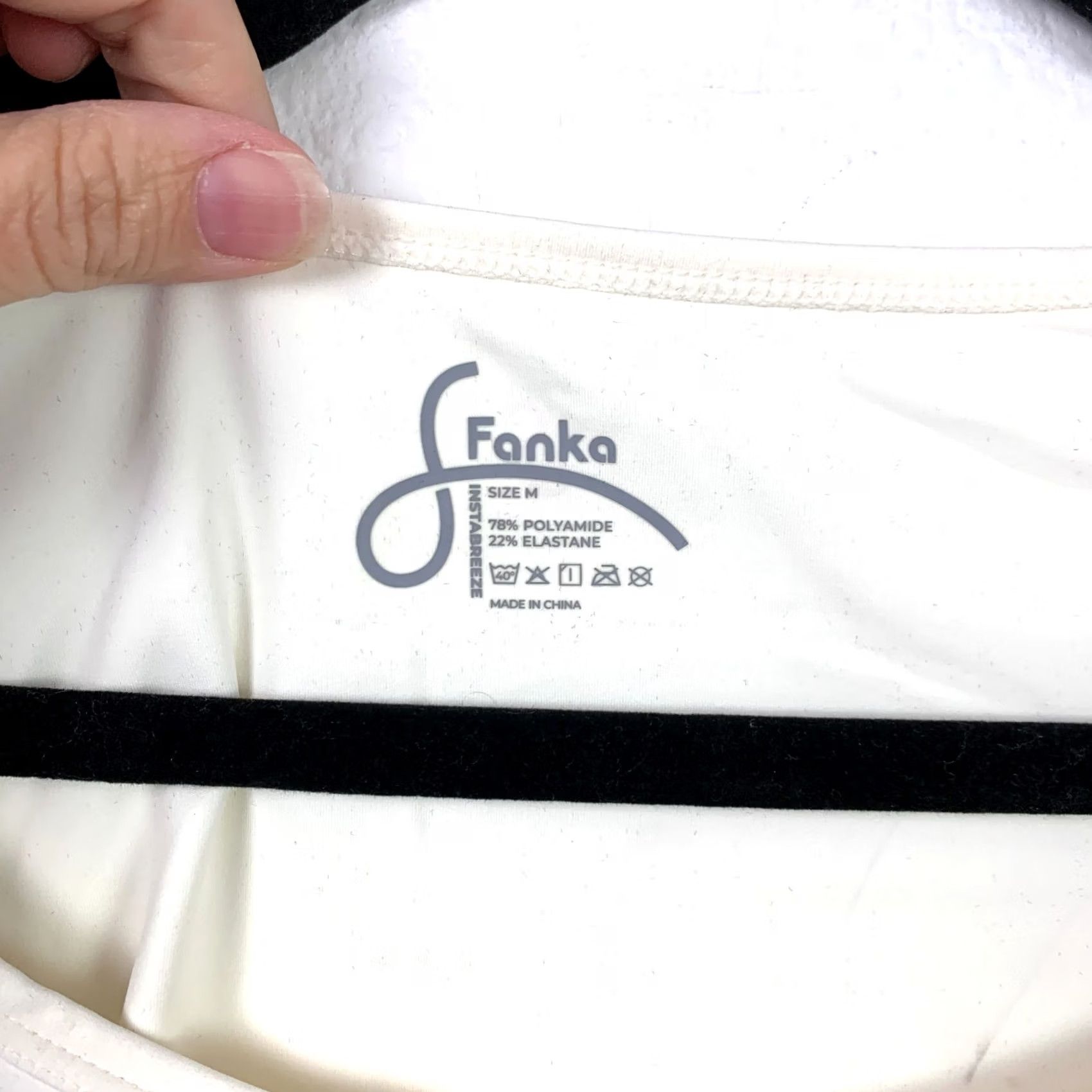 Vintage Fanka White Yoga Workout Shirt Top M Size Medium Short Sleeve Round Neck Pullover T-Shirt Womens Casual Breathable Lightweight All Seasons Size M / US 6-8 / IT 42-44 - 3 Thumbnail