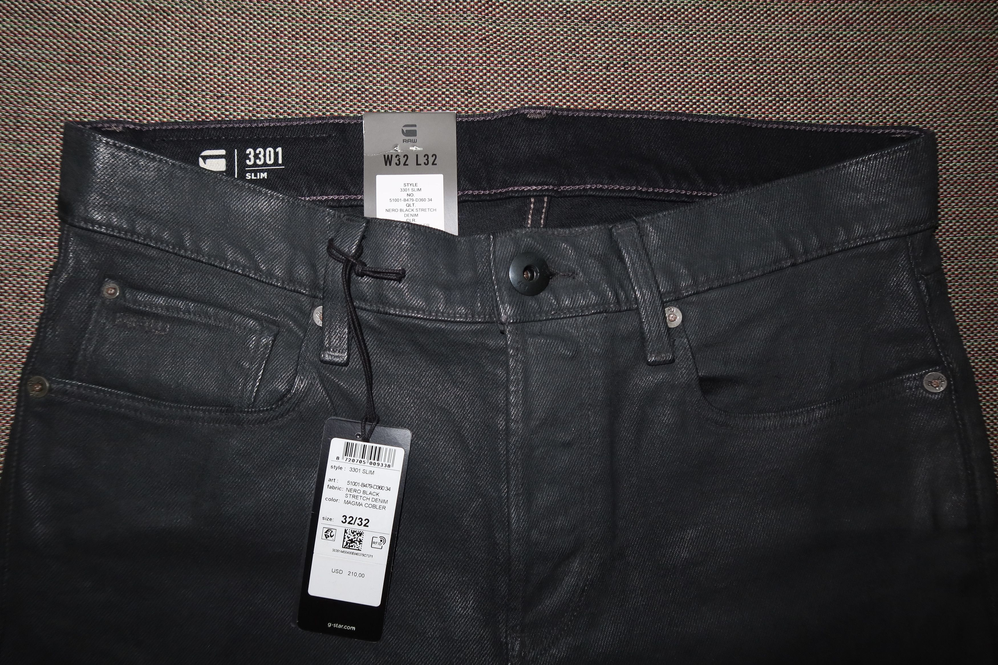 G-Star 3301 Slim Jeans Size US 32 / EU 48 - 5 Thumbnail
