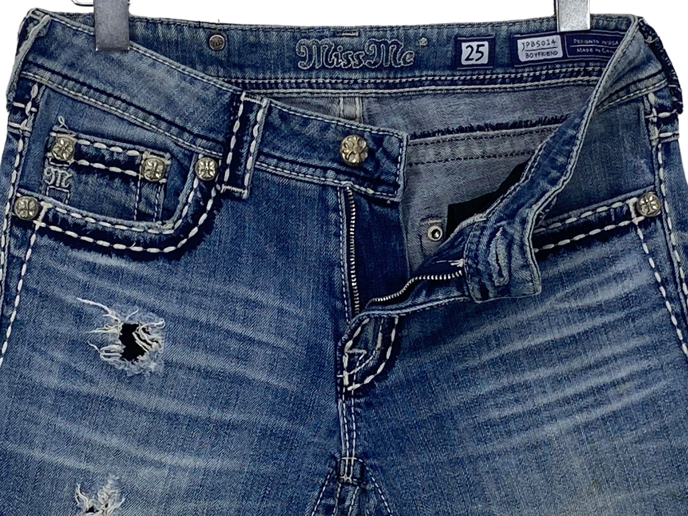 Other Miss Me Ankle Jeans Boyfriend Denim Jeans Size 25" / US 0 / IT 36 - 10 Thumbnail