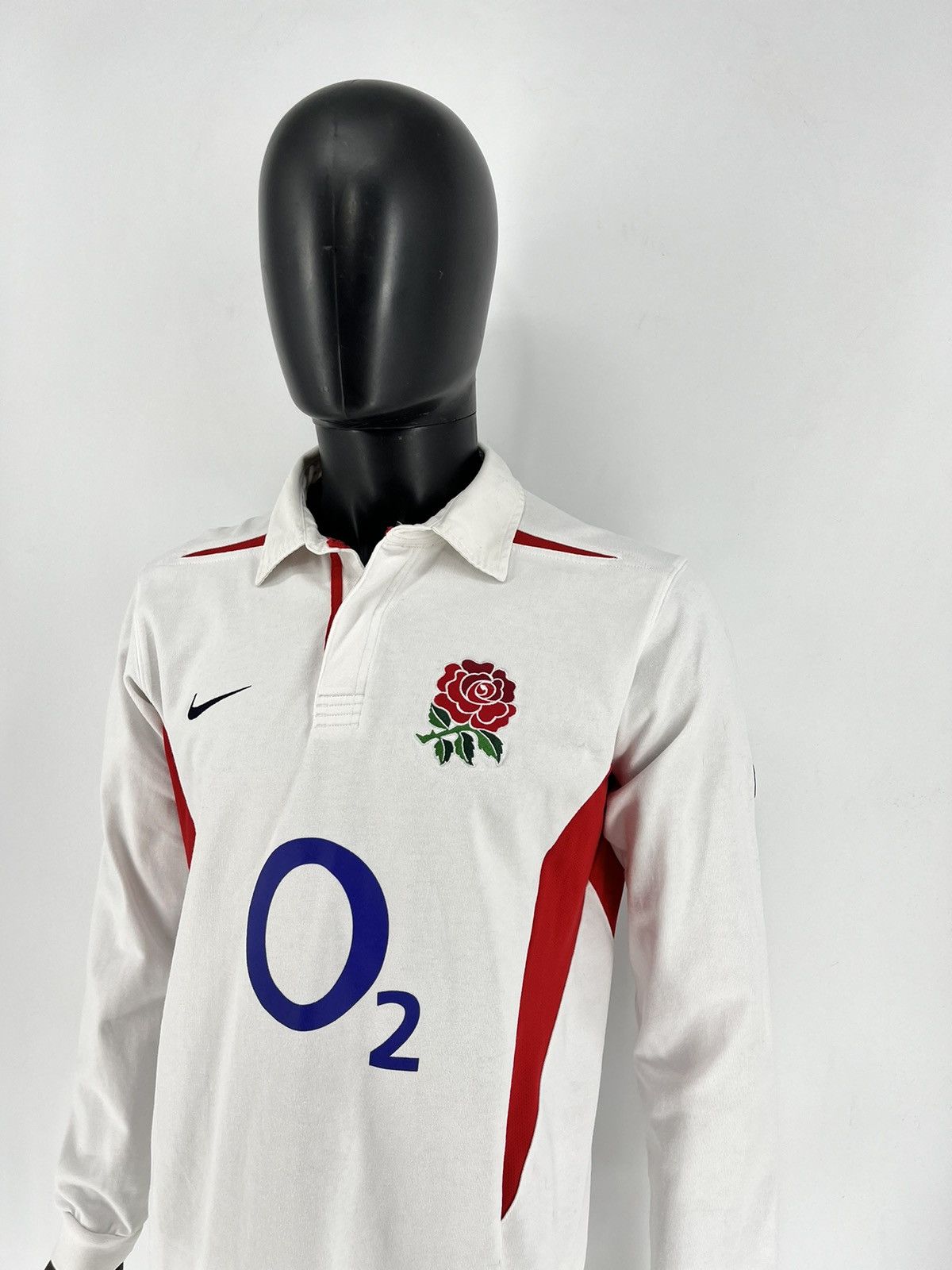 Nike Vintage Nike O2 England Rare Rugby Long Sleeve Rose Size US M / EU 48-50 / 2 - 4 Thumbnail